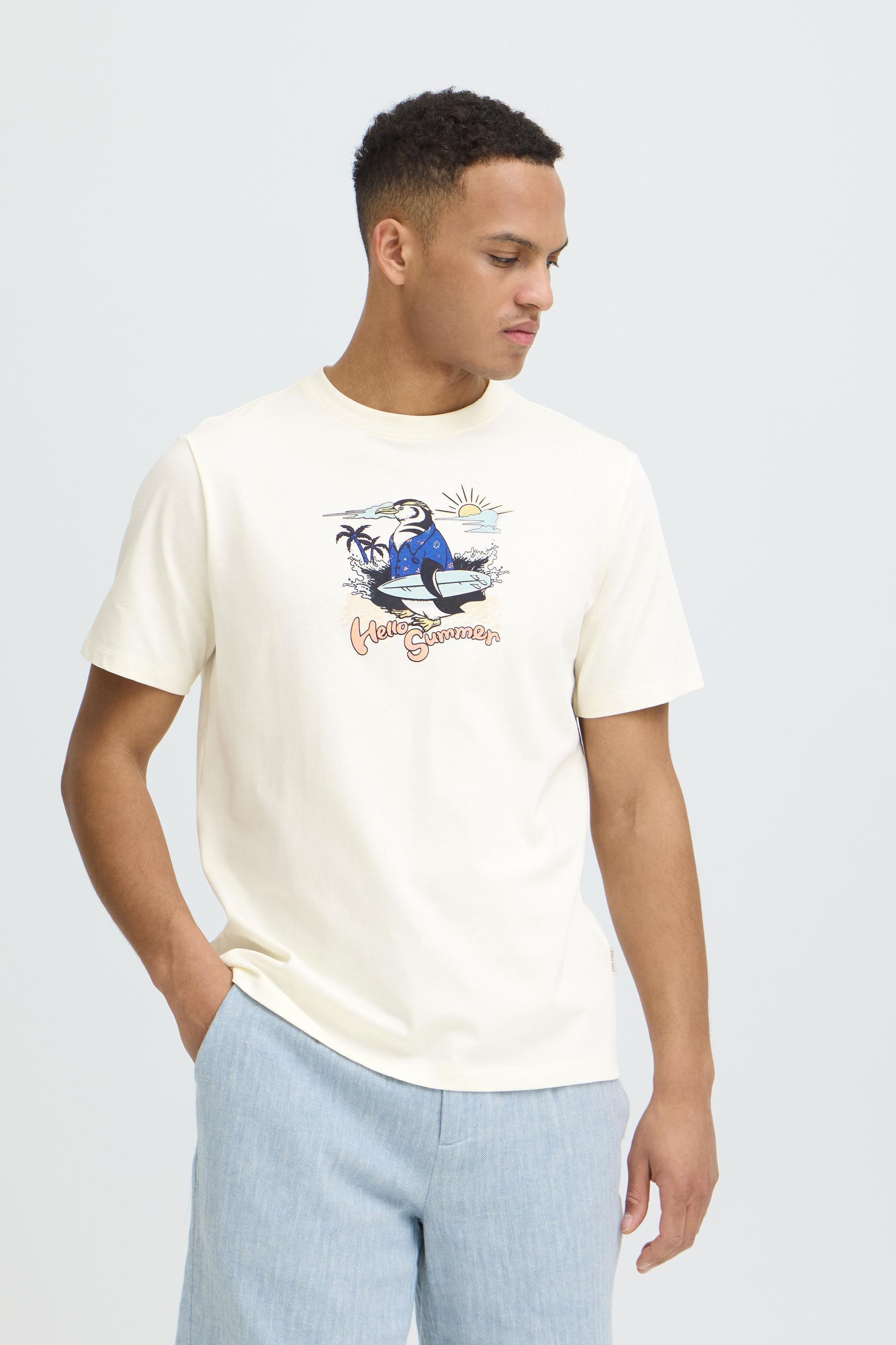 Blend Rundhalsshirt BHKarsten (1-tlg) Modernes T-Shirt mit Print