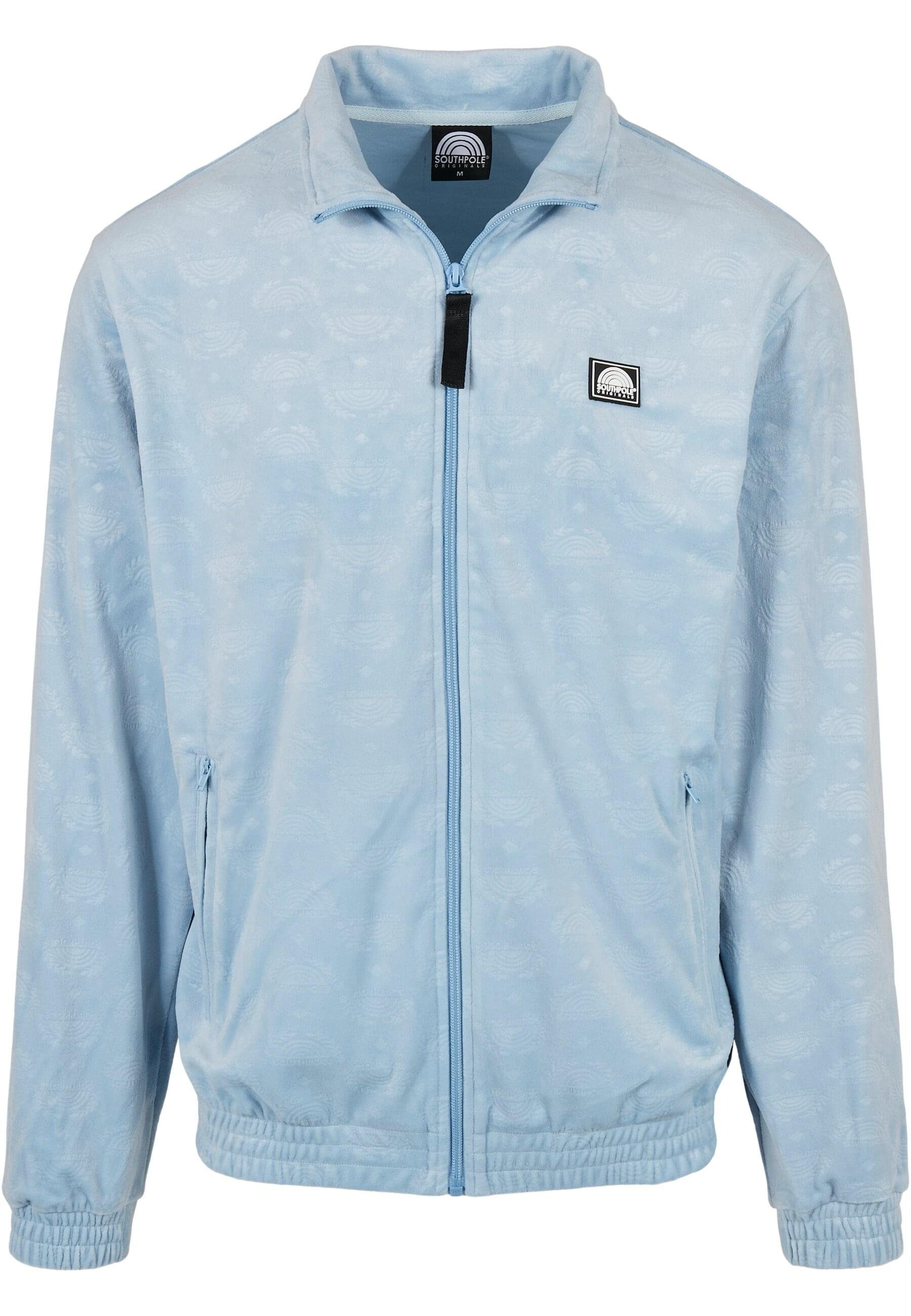 Southpole Outdoorjacke Herren Southpole (1-St) babyblue Jacket Velour AOP