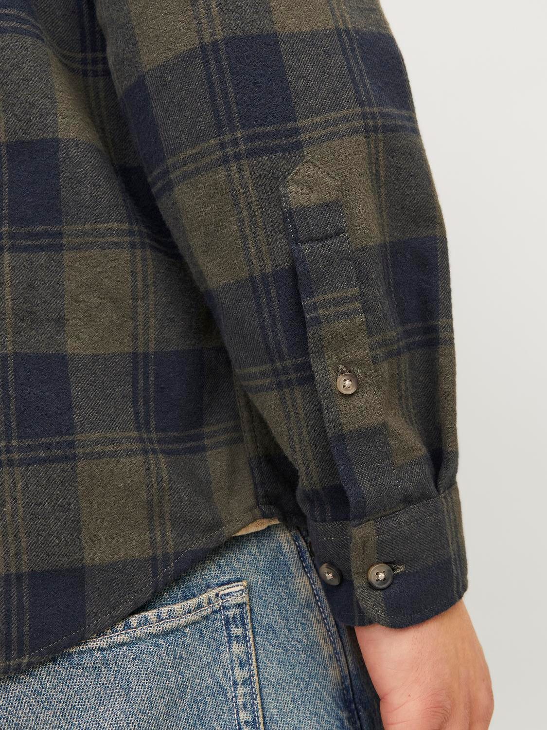 Jack & Jones Langarmhemd JJJOSHUA FALL BUFFALO SHIRT LS – Bild 4 von 5
