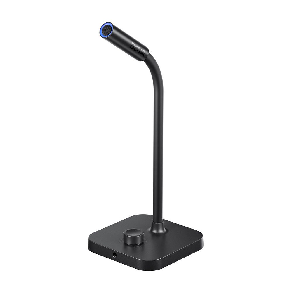 BOYA Mikrofon Tischmikrofon Konferenzmikrofon (Spar-Set, 1-tlg), 192 kHz Soundkarte, ENC-Rauschreduzierung, USB-C