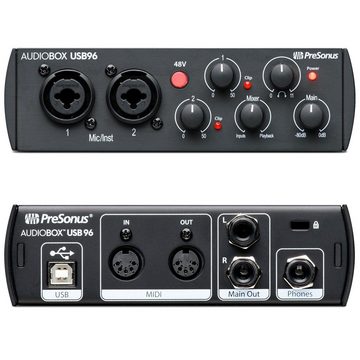 Presonus Audiobox 96 Recording Set + Mikroständer Digitales Aufnahmegerät