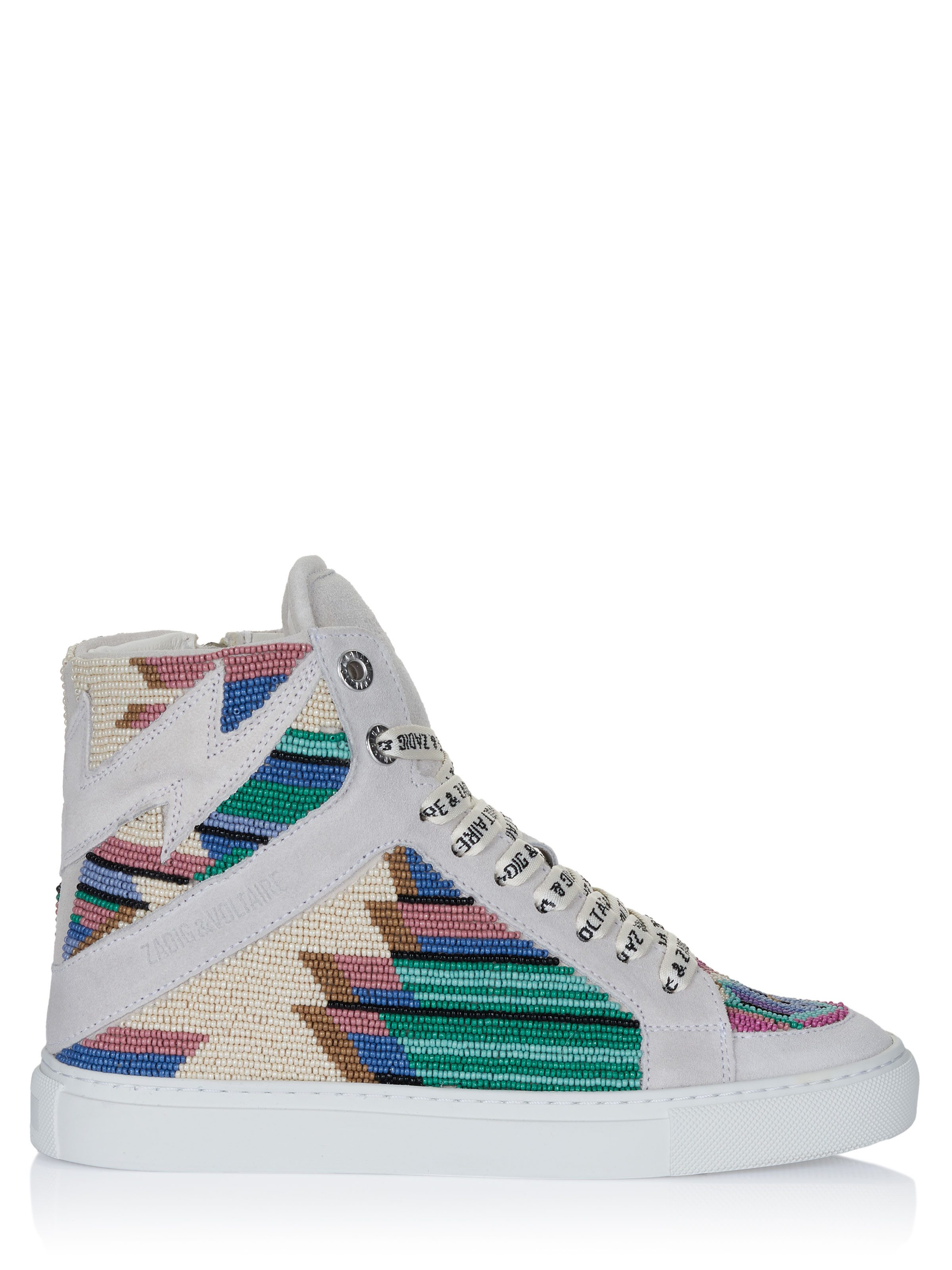 Zadig & Voltaire HIGH FLASH FOLK BEADS Sneaker weiß Sneaker
