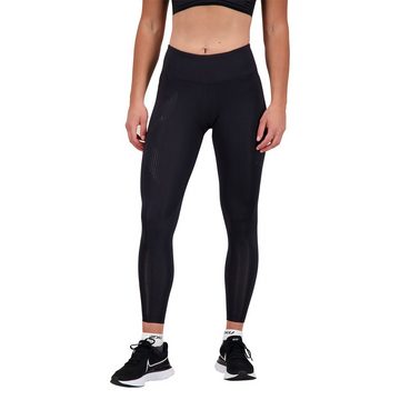 2xU Sporthose Kompressionshose lang (1-tlg) Abgestufte Kompression, Flatlock Nähte, Antibakteriell