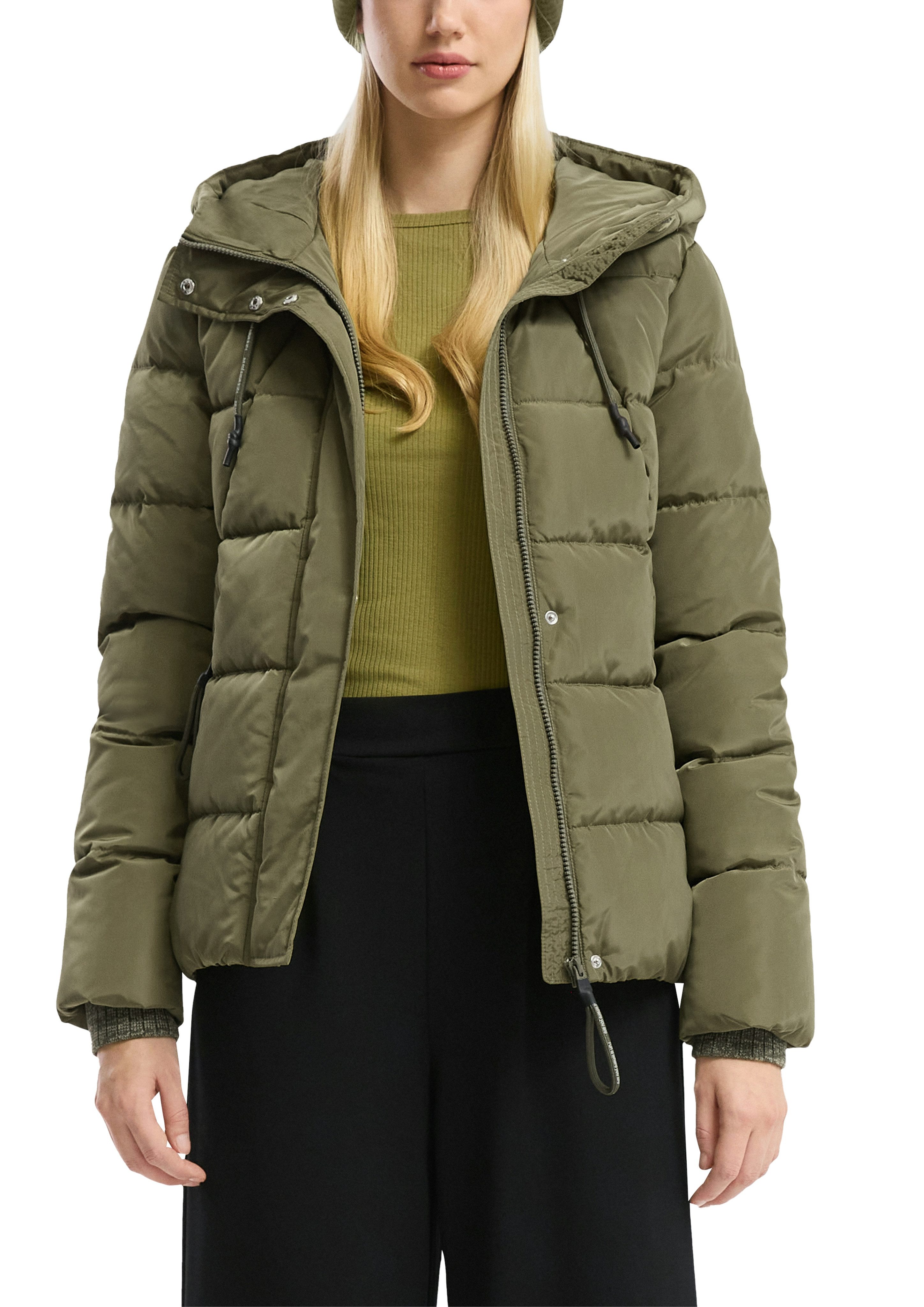 QS Steppjacke mit Kapuze günstig online kaufen