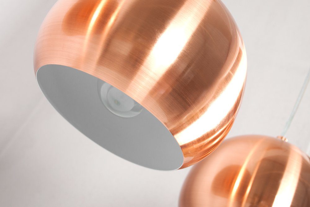 riess-ambiente Pendelleuchte Leuchtmittel, BALL ohne kupfer, COPPER höhenverstellbar,Modern Design