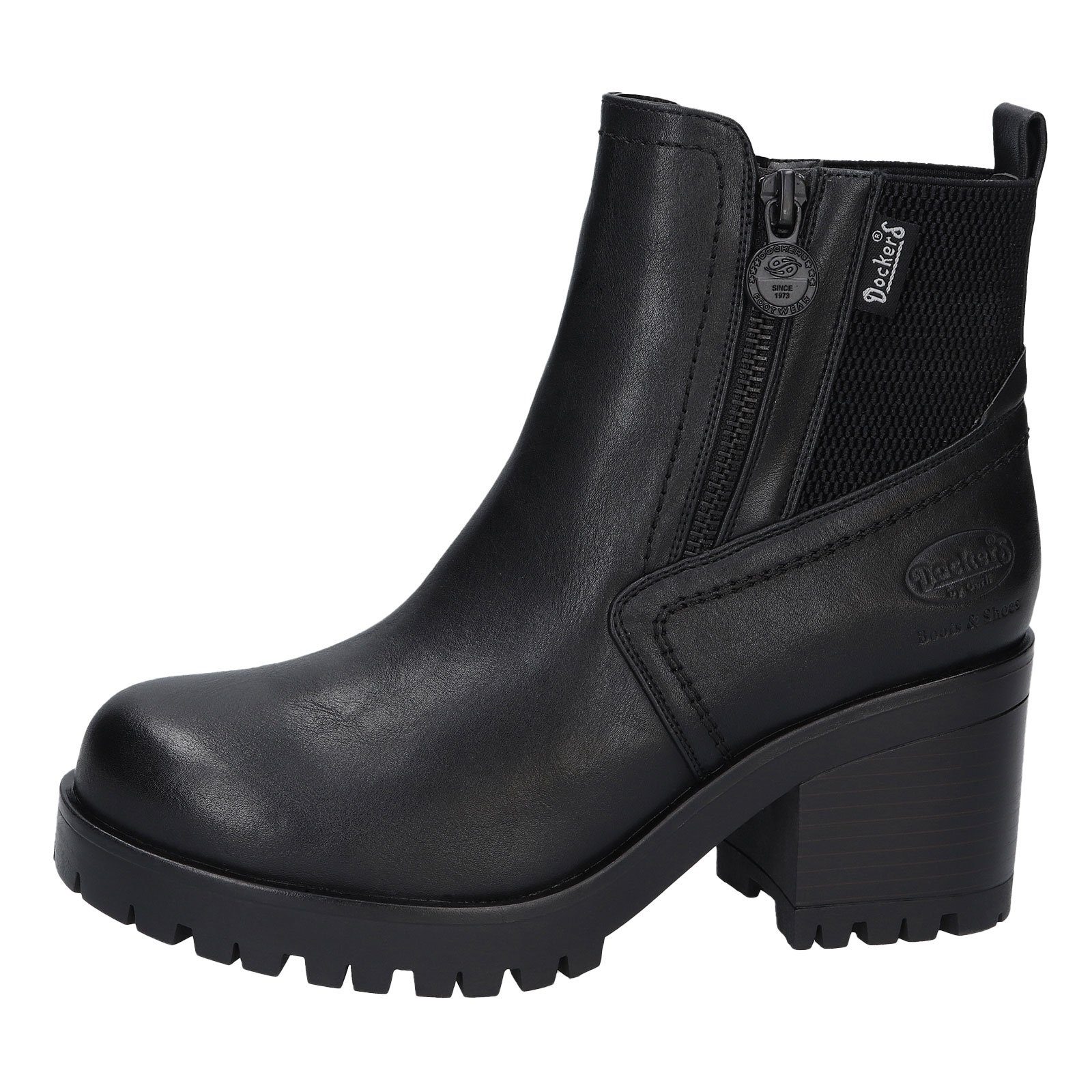 Dockers by Gerli Stiefelette Stiefelette mit Zier-Zipper an der Schaftaußen günstig online kaufen