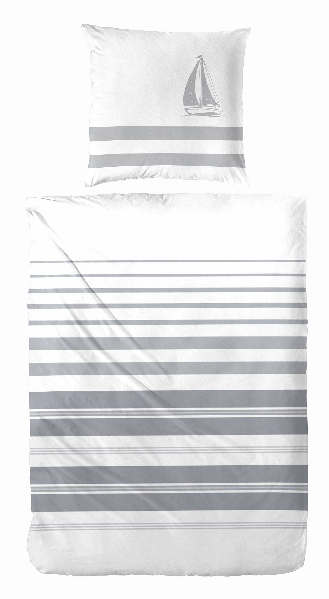 H.G. Hahn Haustextilien Bettwäsche Hahn Renforcé Baumwoll Bettwäsche Streifen, Renforcé, 2 teilig