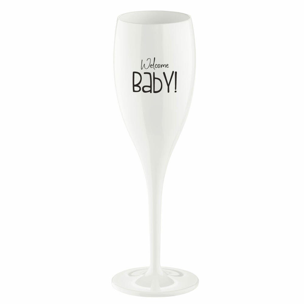 KOZIOL Sektglas Cheers No. 1 Welcome Baby, 100 ml, Kunststoff