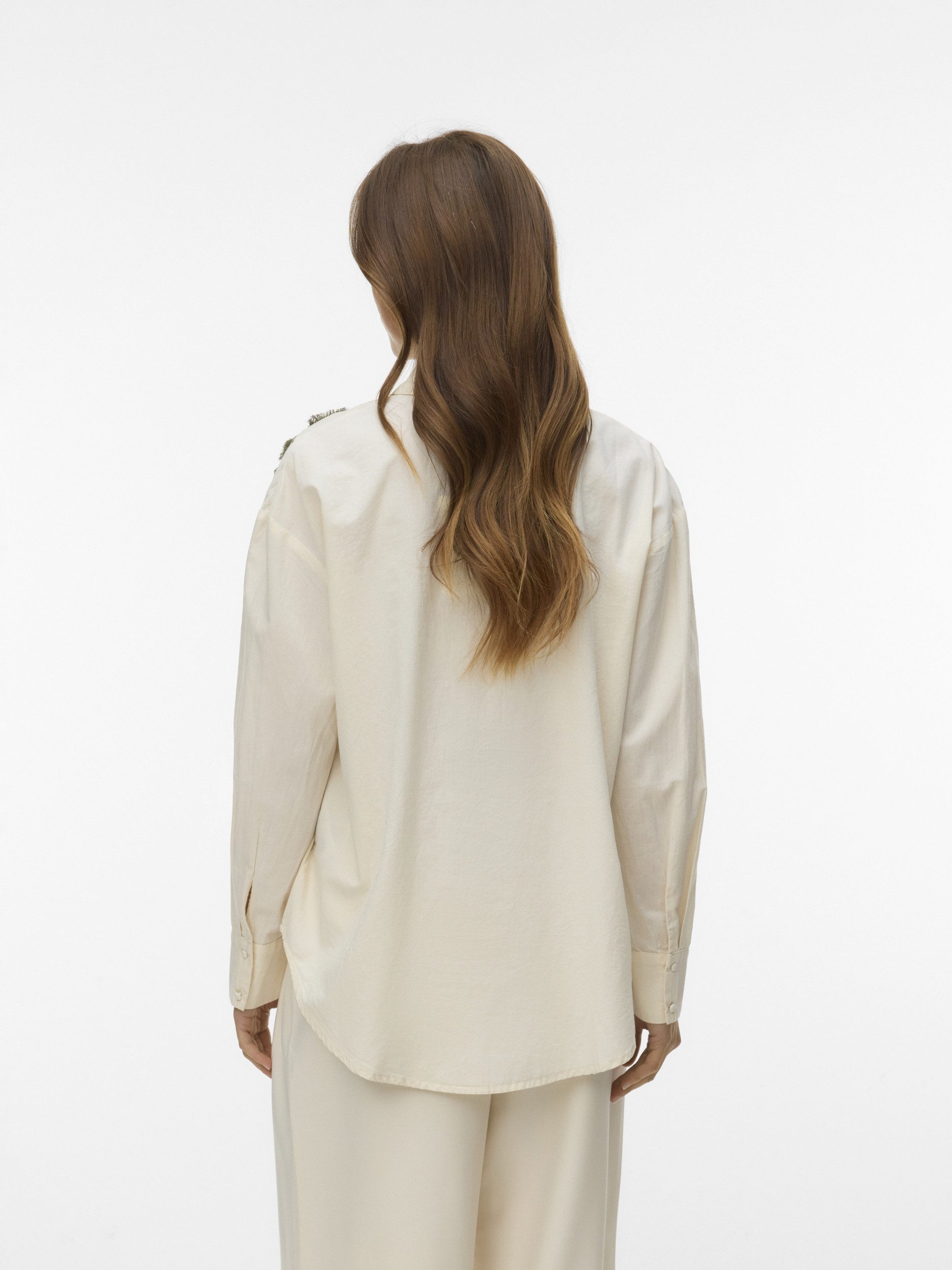 Vero Moda T-Shirt VMFERN L/S SHIRT WVN BTQ GA