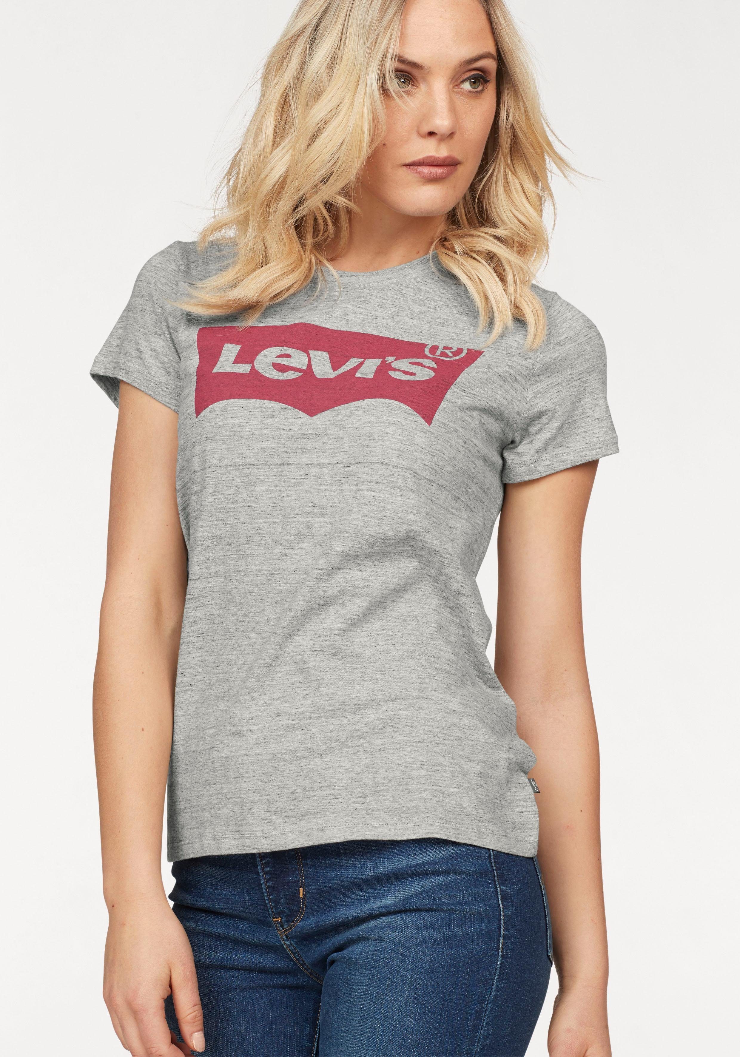 Levi's® T-Shirt The Perfect Tee mit Logoprint bright smokestack with print red