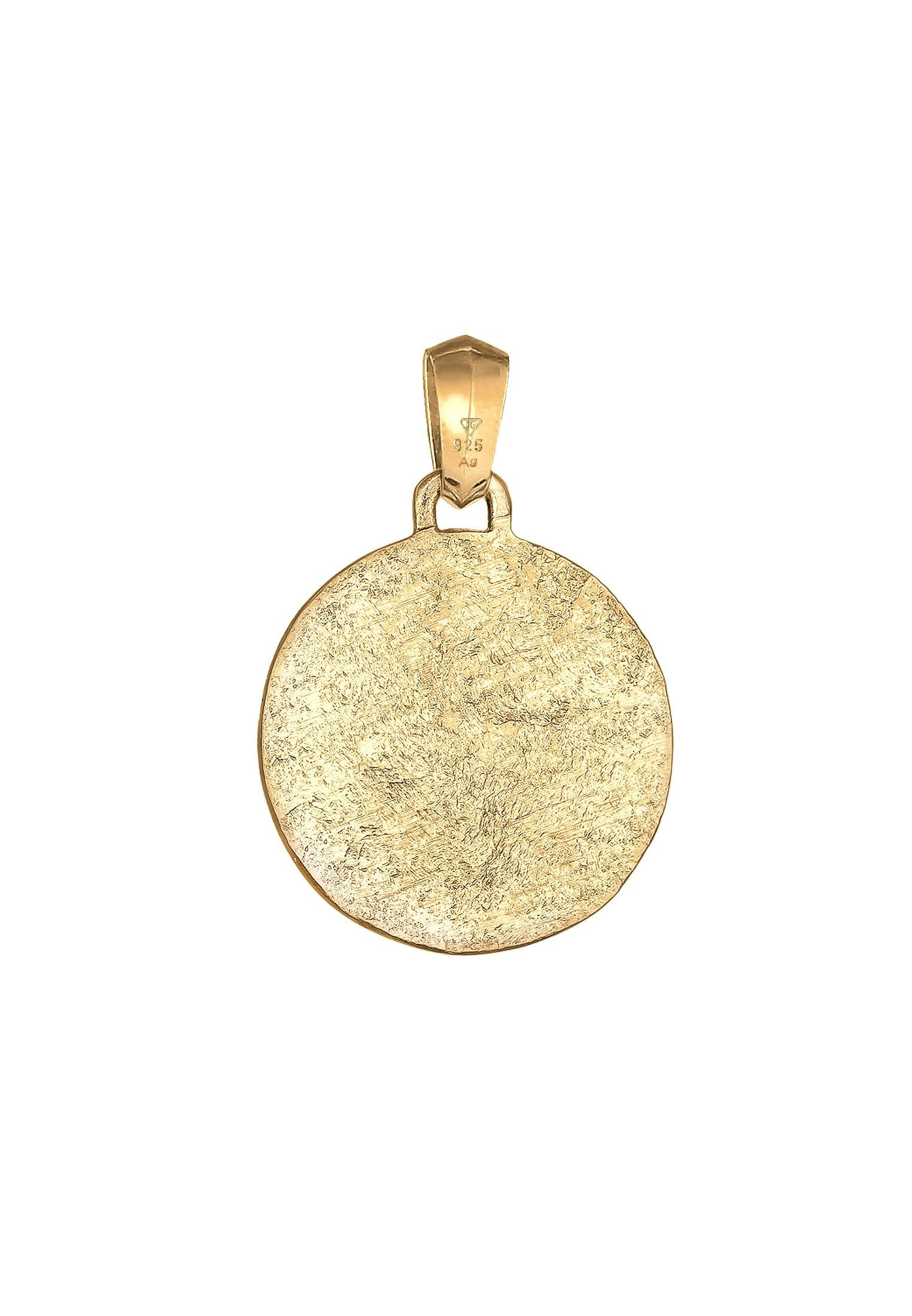 Kuzzoi Kettenanhänger Gold Massiv Kompass Silber Cool 925