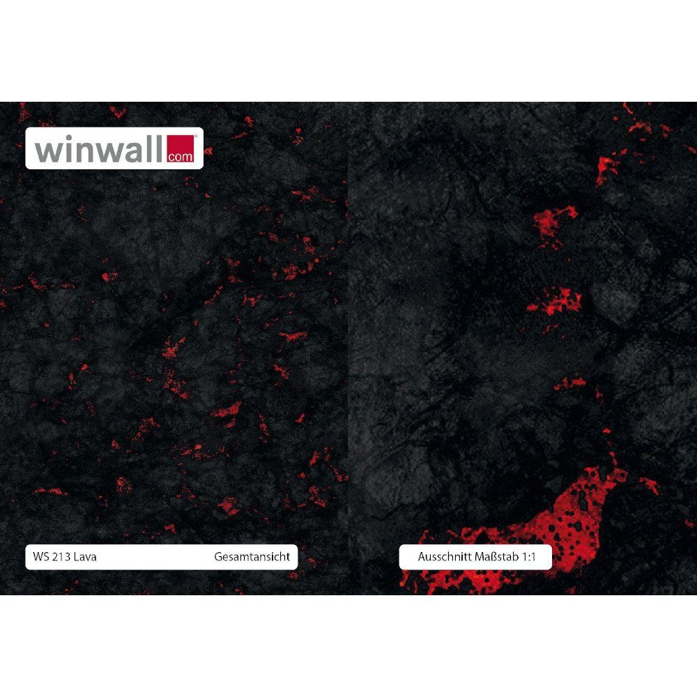 winwall Duschrückwand Duschrückwände ALU-Verbundplatte Dekor: Lava, (1-tlg), Wandverkleidung aus Alu