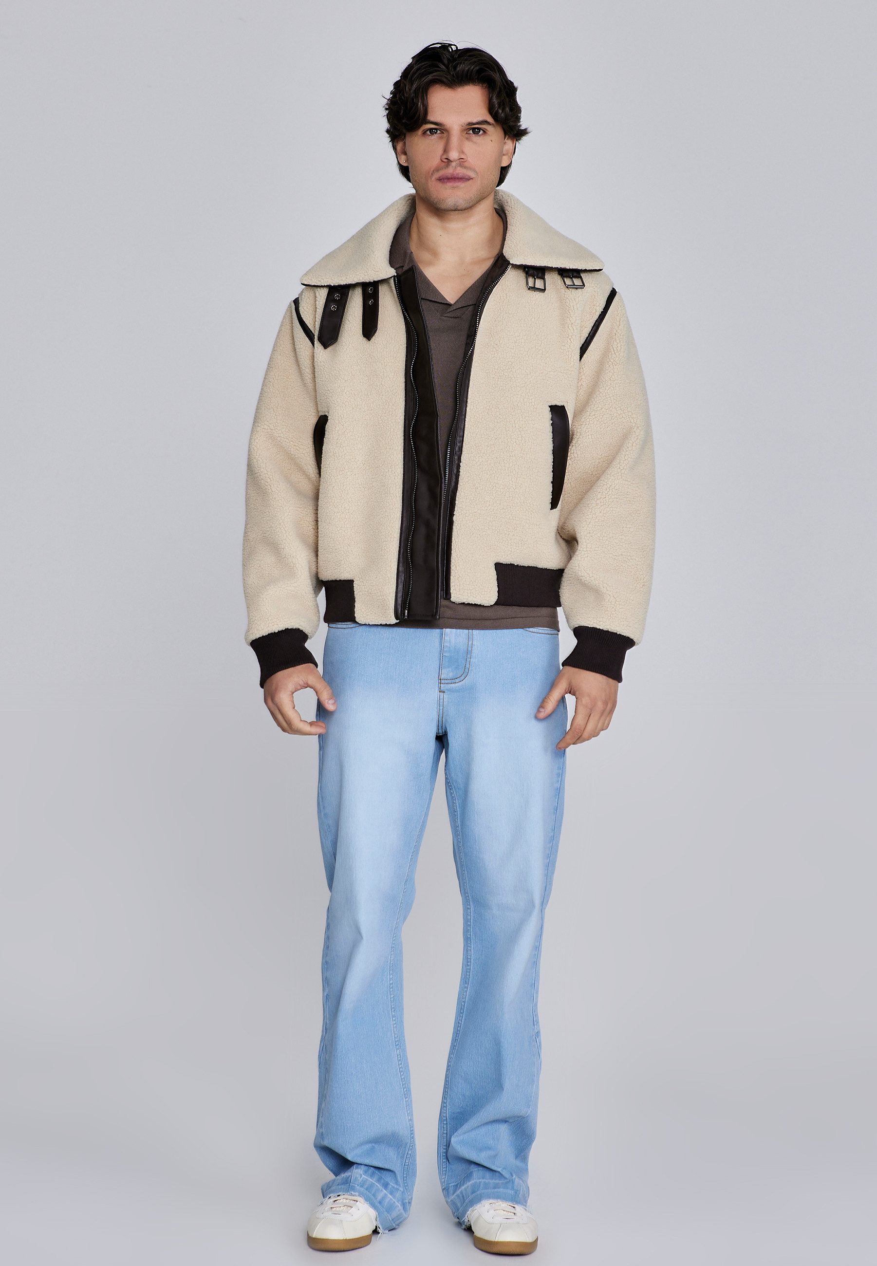 Siksilk Shorts SikSilk Herren Sherpa Bomberjacke