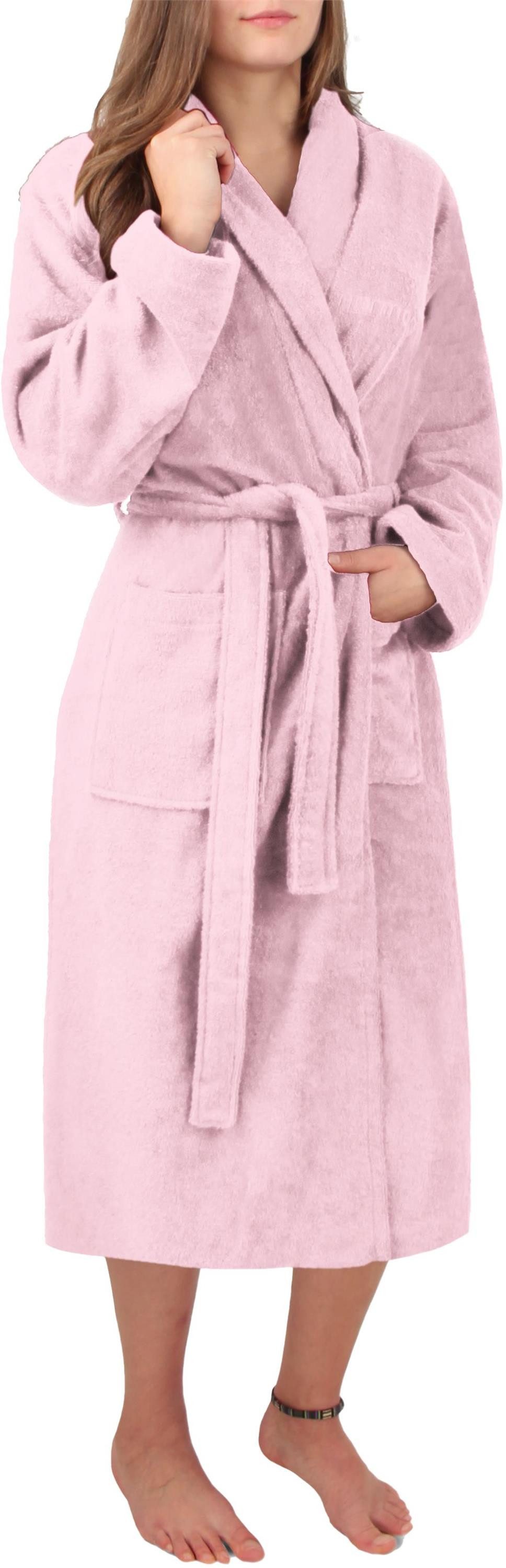 normani Damenbademantel Damen Premium Bademantel Basic, 122, Baumwolle, Sch günstig online kaufen