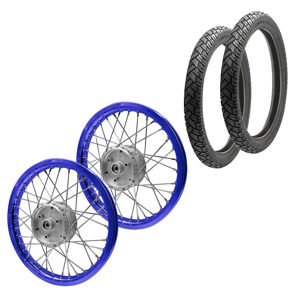 Craftride Schraube Set 2x Speichenrad Felge Alu 1,6x16 passend für Simson S51 S50 S70 Sch