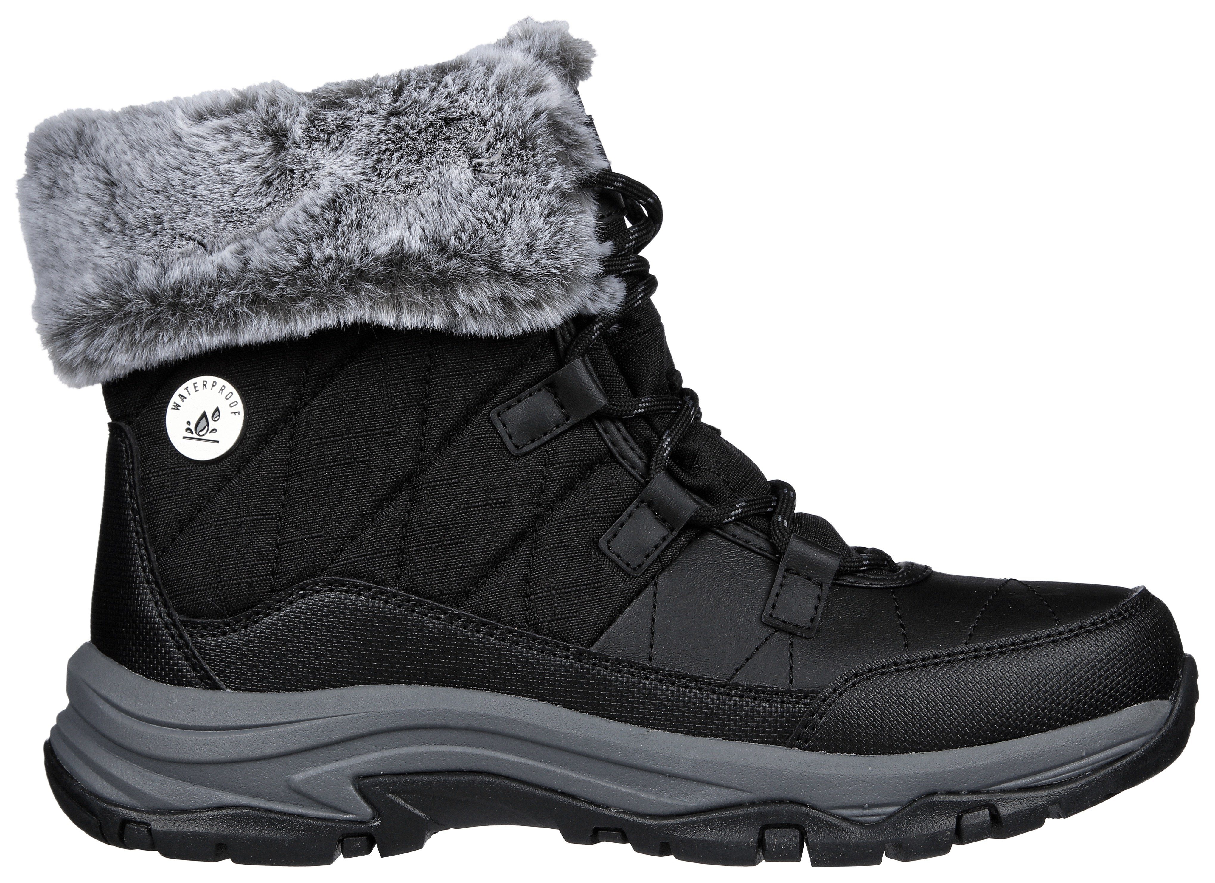 Skechers TREGO- Winterboots Snowboots mit Fellimitat-Besatz