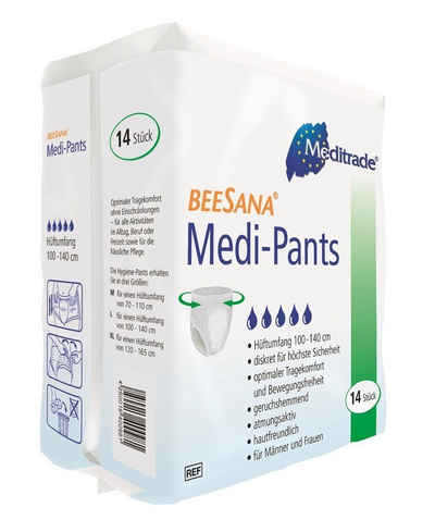 MediTrade Inkontinenzslip Medi-Pants, Inkontinenzslip, Large, Packung