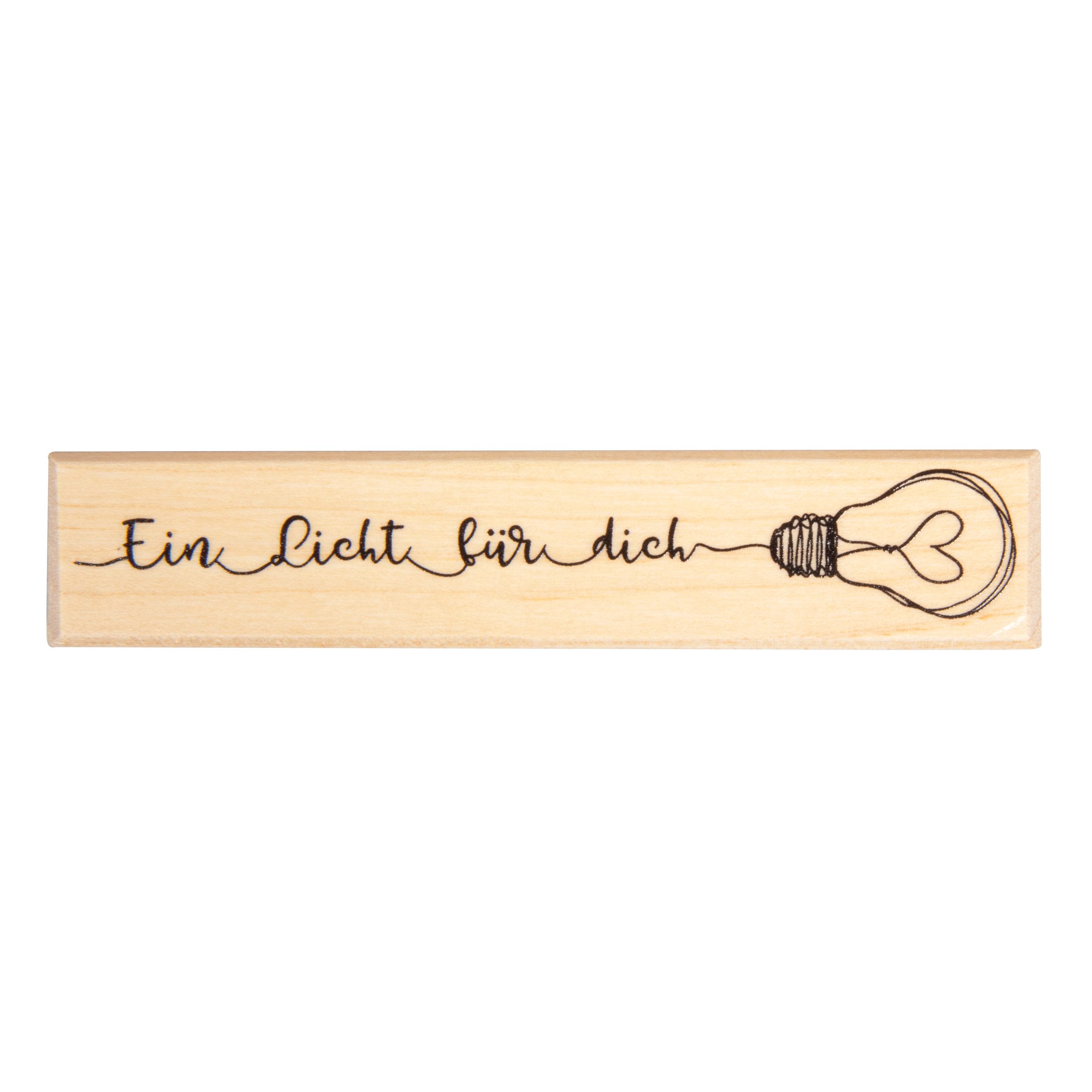 Butterer Stempel Ein Licht für dich, 10x2cm