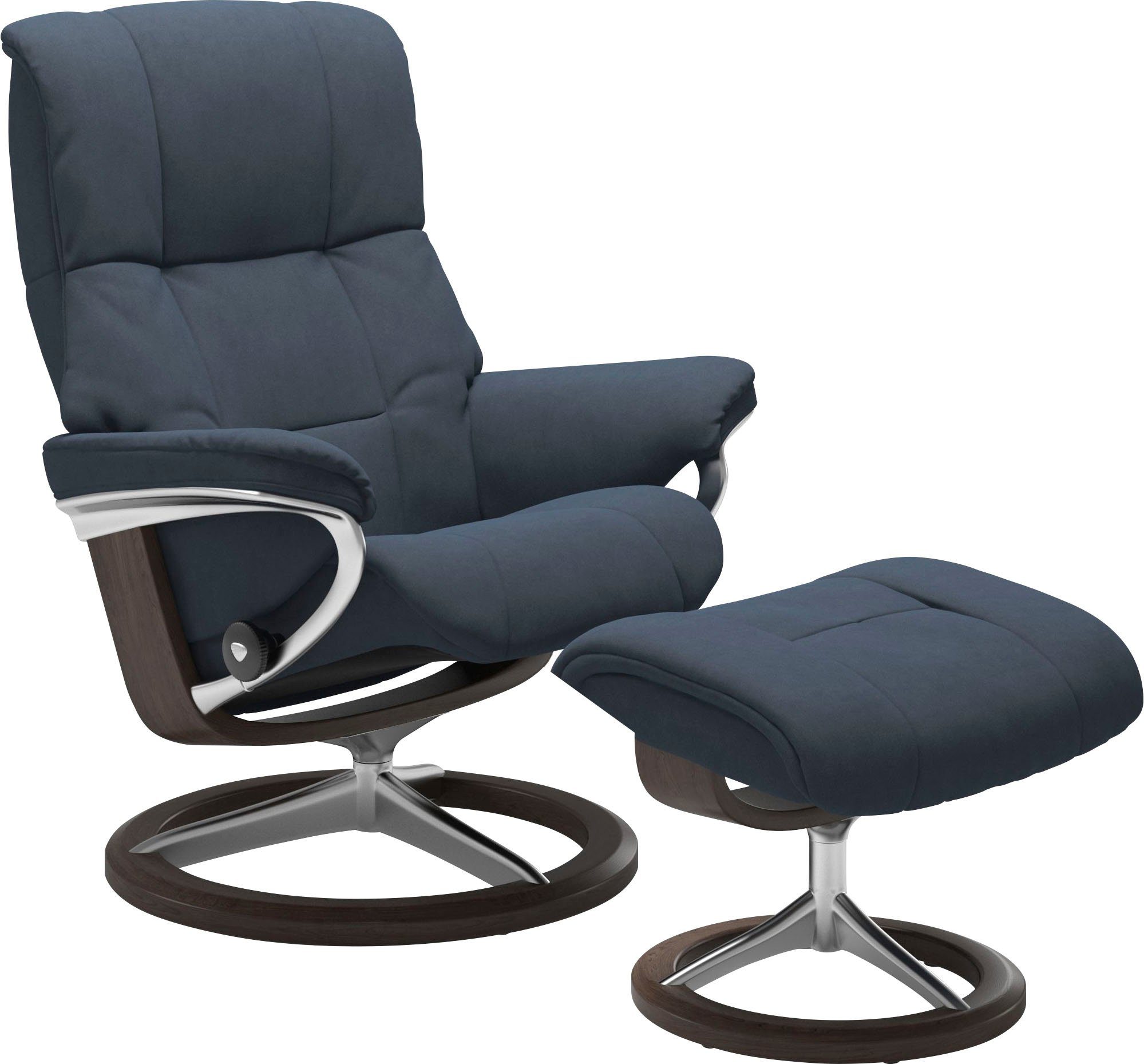 Stressless® Relaxsessel Mayfair (Set, Relaxsessel mit Hocker), mit Hocker, mit Signature Base, Größe S, M & L, Gestell Wenge