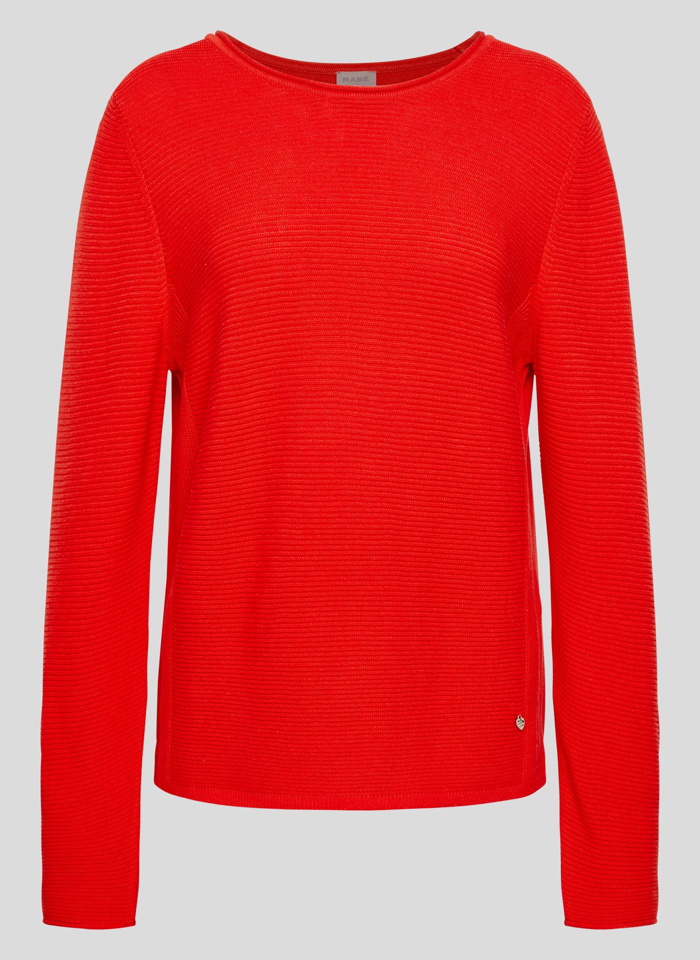 Rabe Strickpullover mit Rundhalsausschnitt