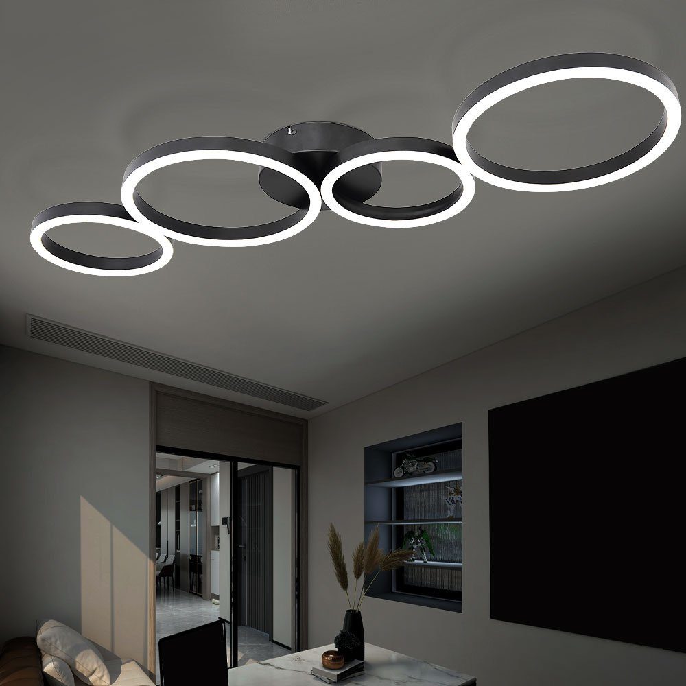 LED Esszimmer modern LED Deckenleuchte Deckenleuchte, verbaut, fest Deckenlampe LED-Leuchtmittel etc-shop Warmweiß, LED Wohnzimmerlampe