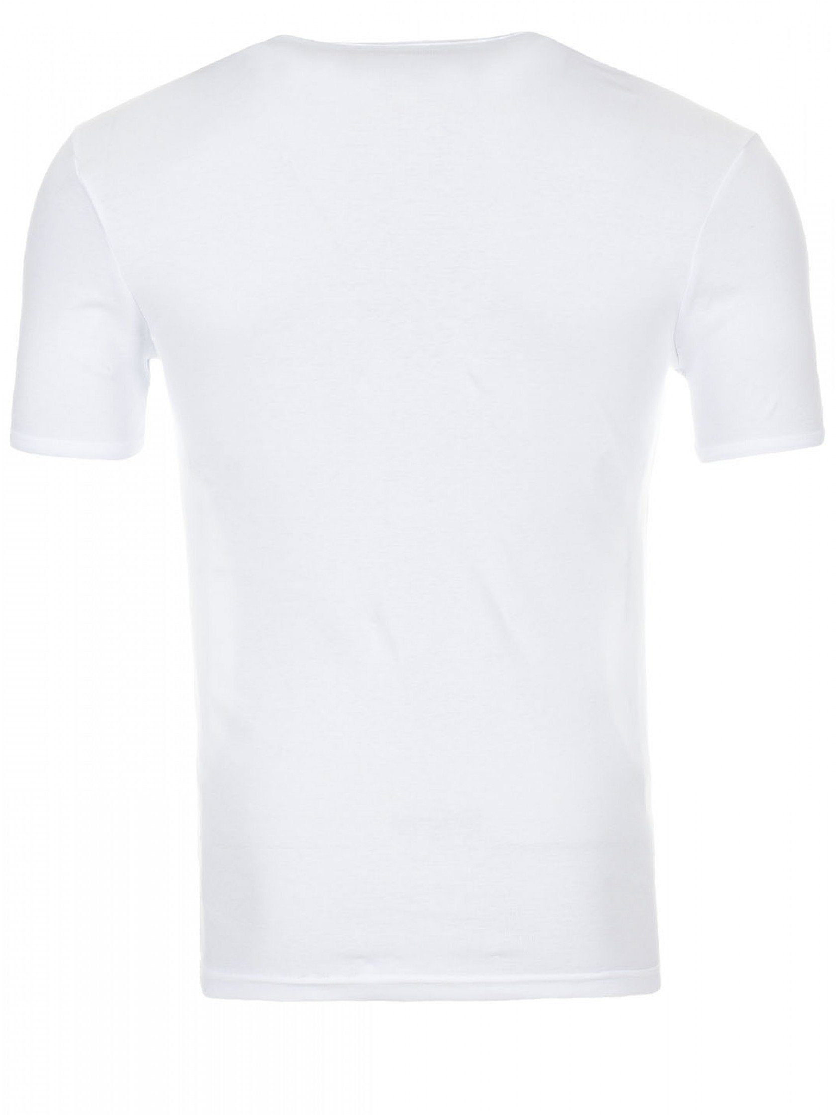 - Pack T-shirt Weiß 1002) Yazubi Basic mit (1er V-Neck V-Shirt V-Ausschnitt (1-tlg) bequemes Yazubi Tee white