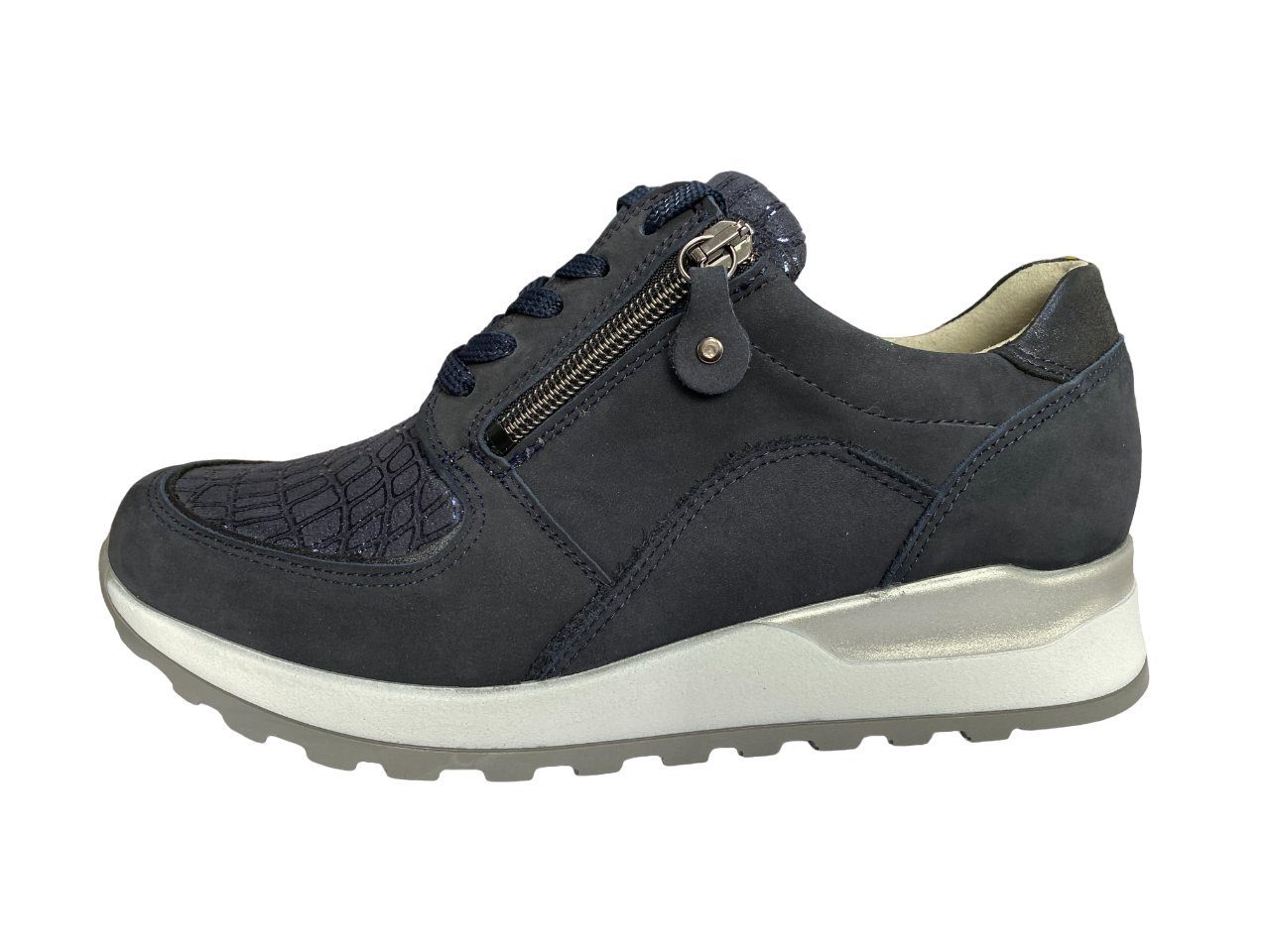 Waldläufer Damen Sneaker HIROKO H64007-334-217 marine Sneaker