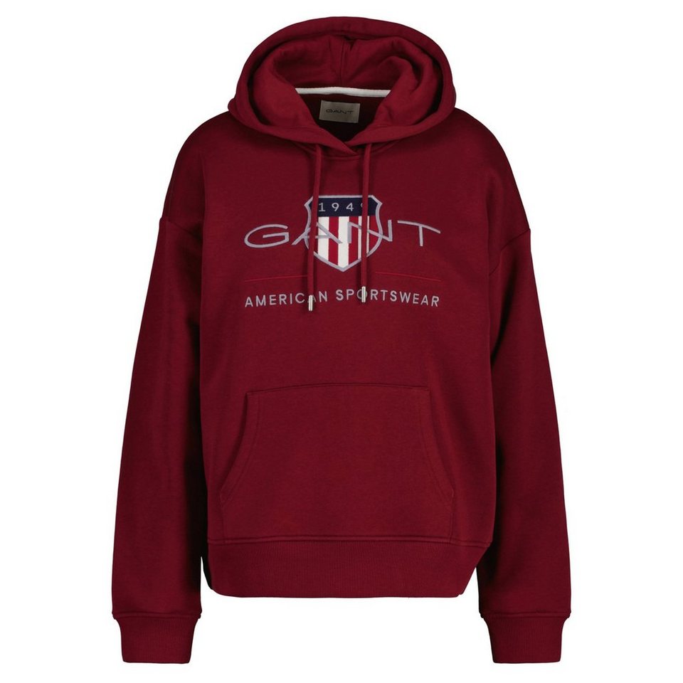Gant Sweatshirt (1-tlg) Stickerei, Hochwertige Qualität aus Baumwoll-Mix