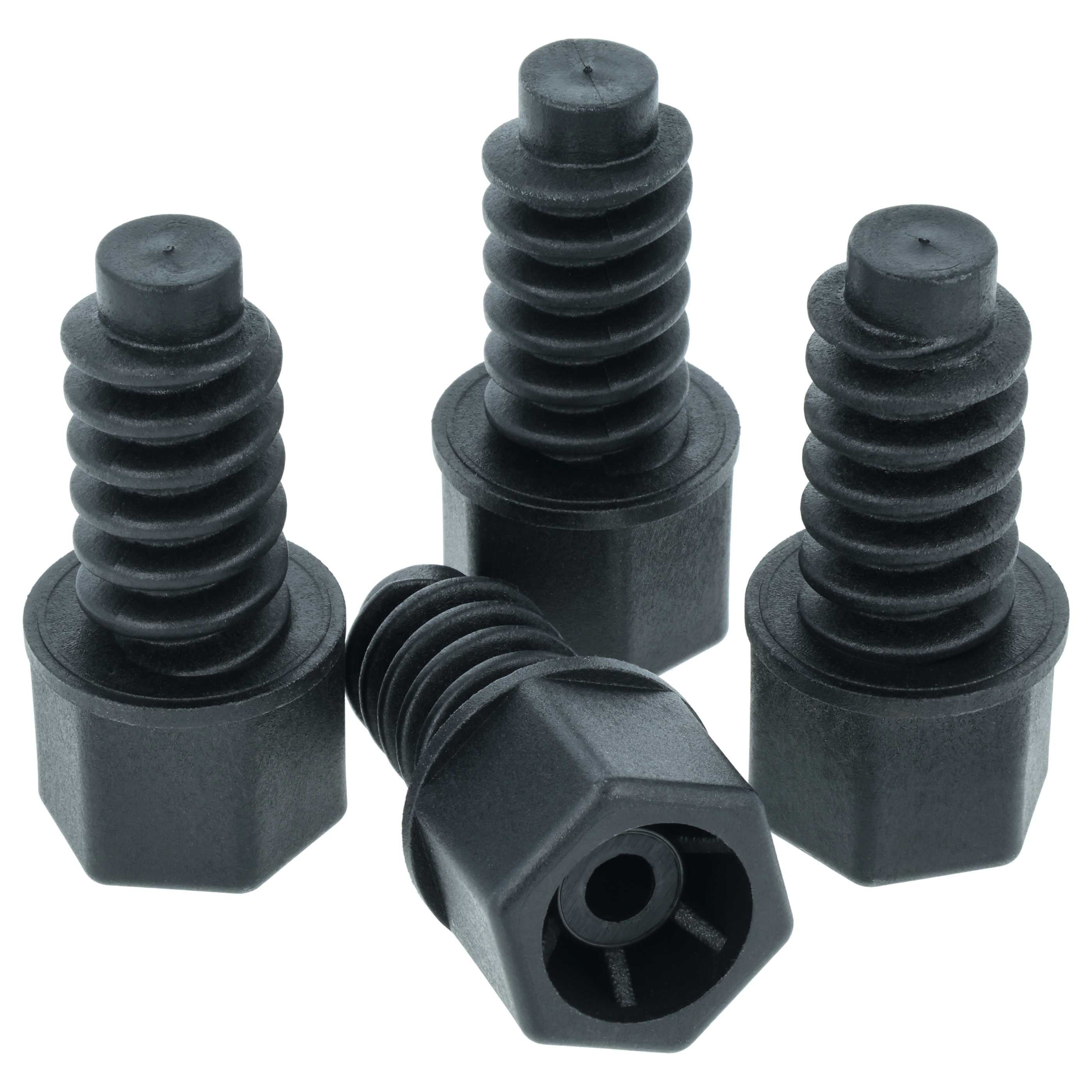 vhbw Stellfuß passend für Beko SCG7530B 6, FCS47007S, FSGT43110GB Backofen
