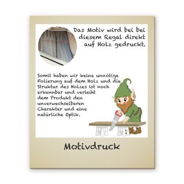 Farbklecks Collection ® Wandregal Regal für Musikbox mit Wandtattoos - Dschungelabenteuer