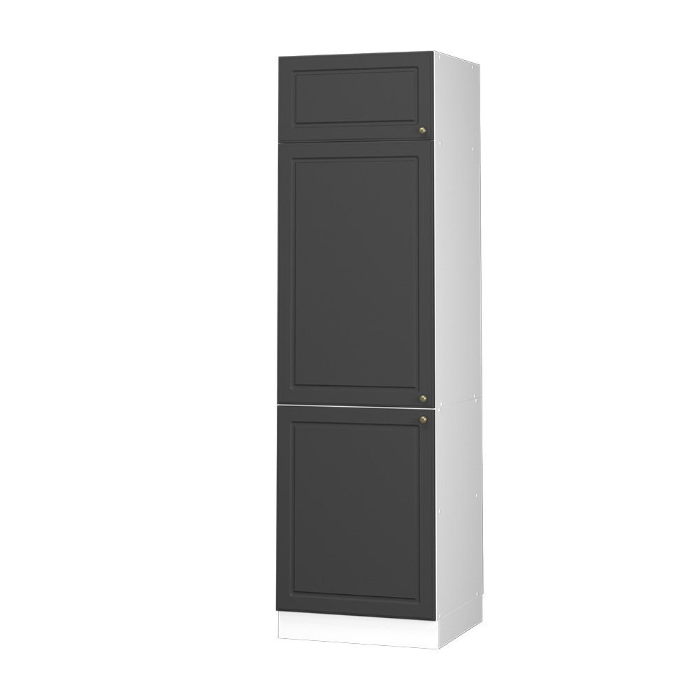Vicco Kühlumbauschrank Fame-Line, Anthrazit-Gold/Weiß, 60 cm günstig online kaufen