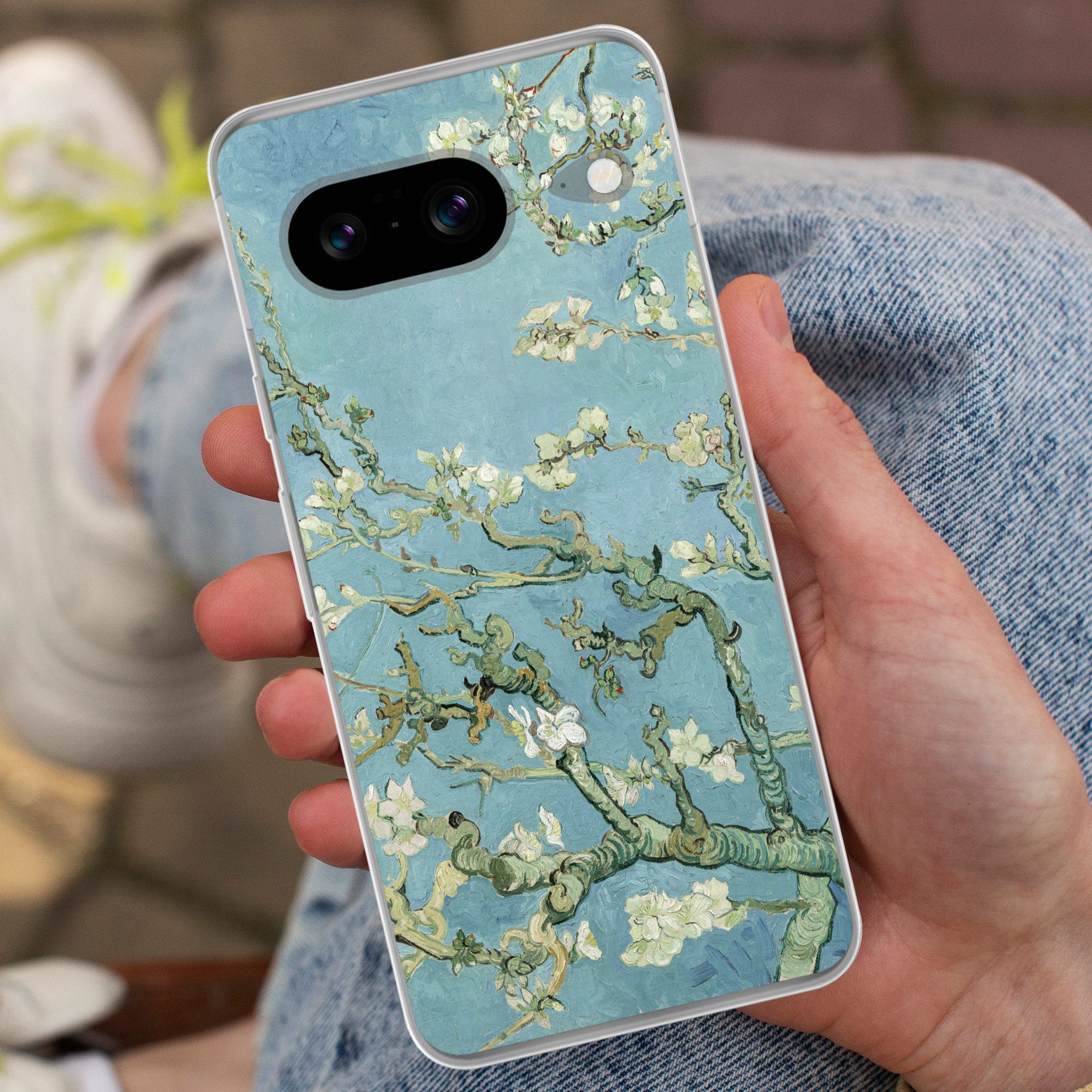 MuchoWow Handyhülle für Google Pixel 8 Mandelblüte - Van Gogh - Kunst, Handy Case, Silikon, Bumper Case Dünn – Bild 4 von 5