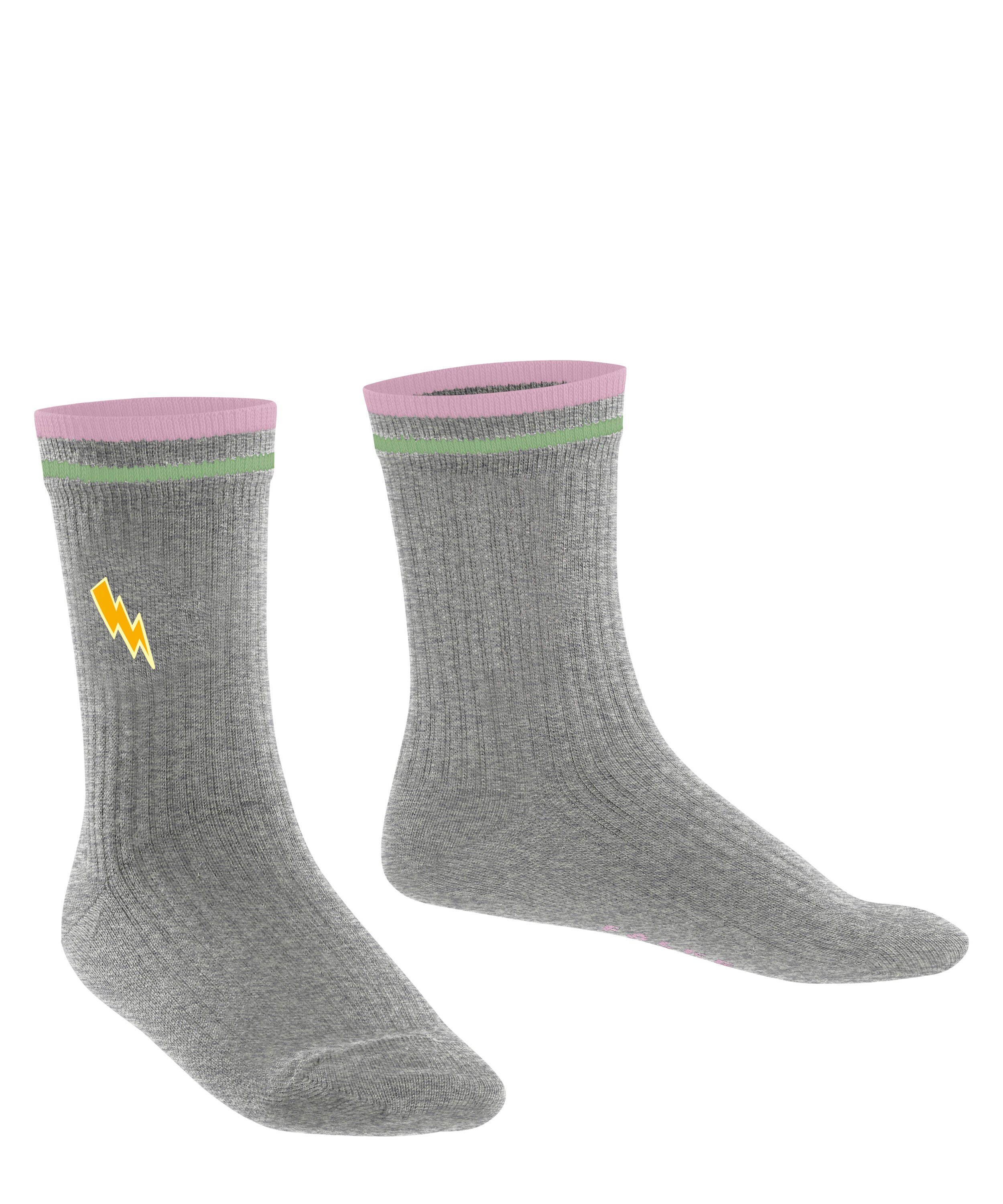 grey (3400) light School FALKE Reflective to Safe (1-Paar) Socken