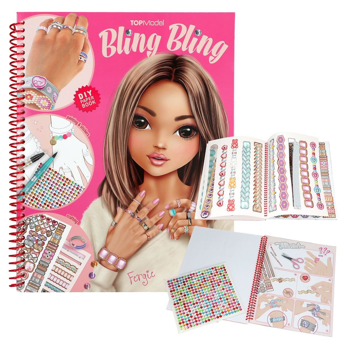 TOPModel Stickerbuch TOPModel Malbuch Create your Bling Bling Schmuck
