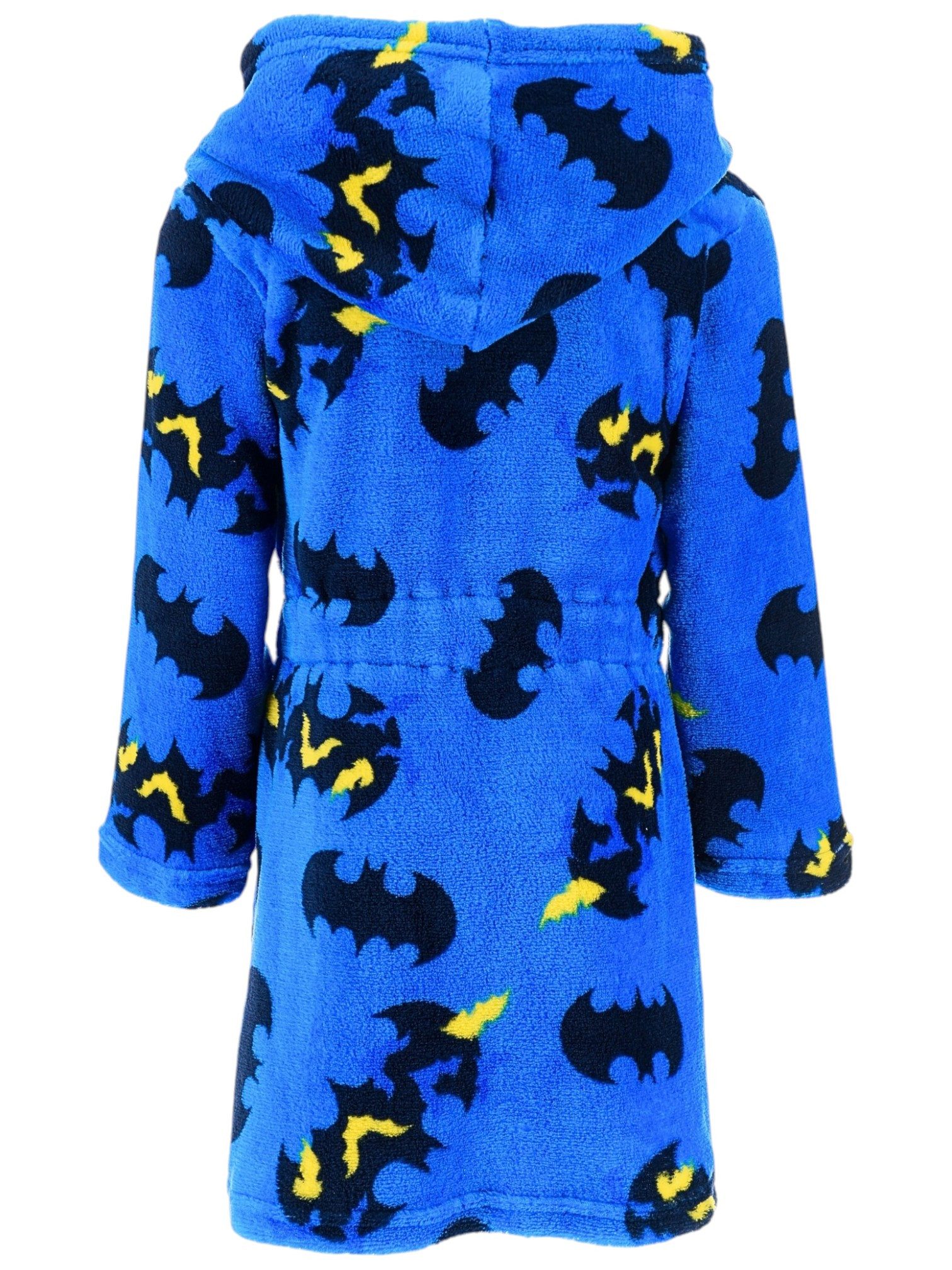 Batman Kinderbademantel DC Comics, Polyester, mit Kapuze, Bindegürtel, für Kinder mit Kapuze Gr. 98-128 cm