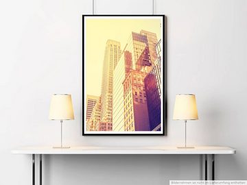 Sinus Art Poster Architekturfotografie  Wolkenkratzer in Manhattan NYC USA 60x90cm Poster