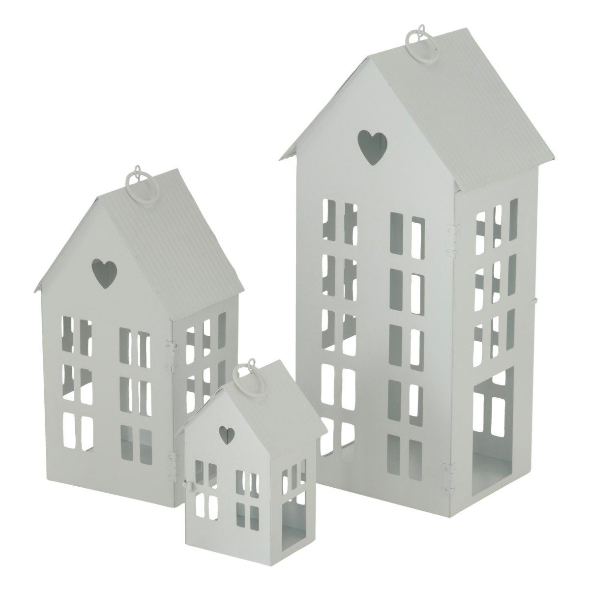 BOLTZE Windlicht Boltze Laternen Set Alamo Windlichter 3-teilig stilvolles günstig online kaufen
