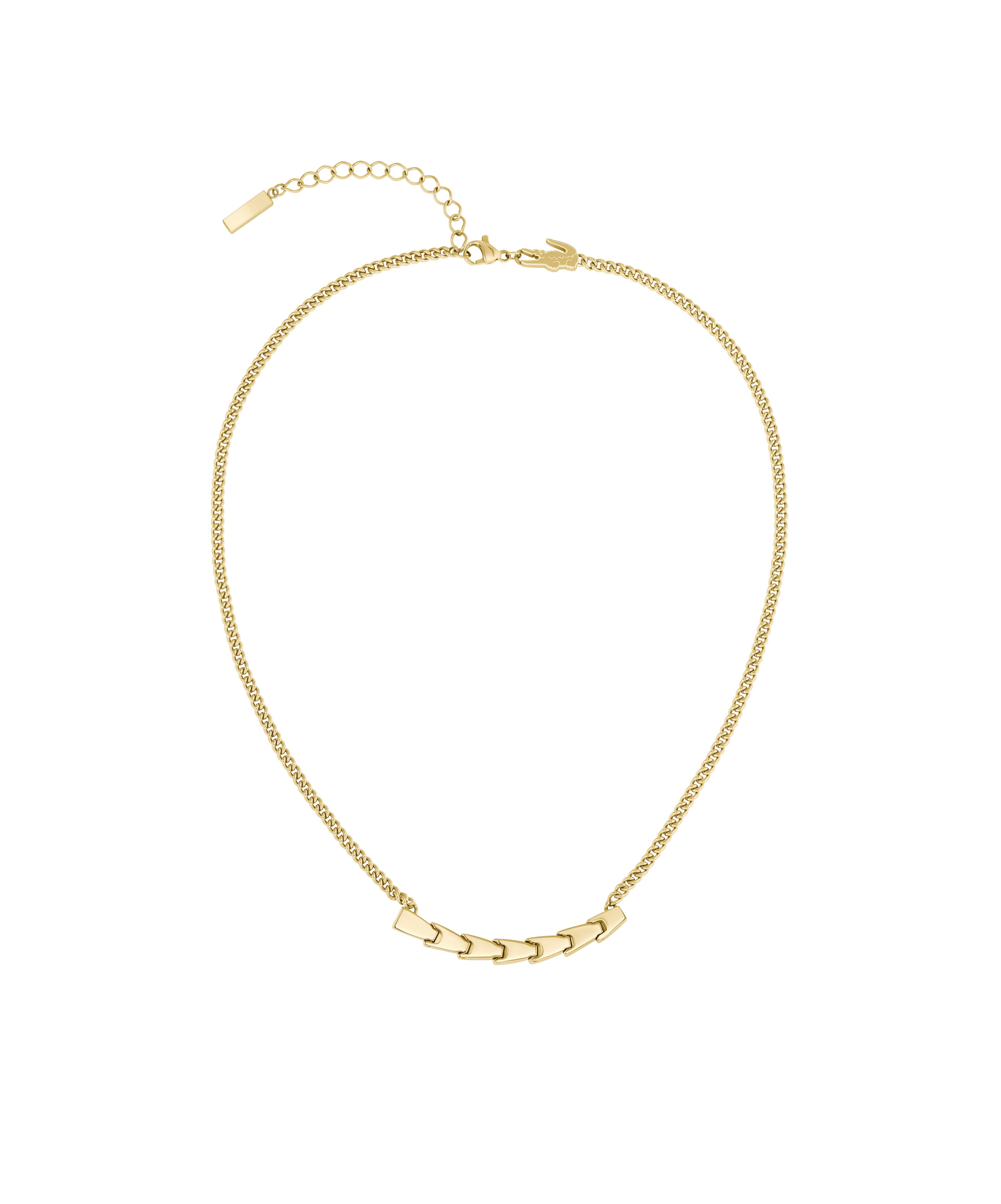 Lacoste Kette mit Einhänger CROCODELLE, mit Glasstein