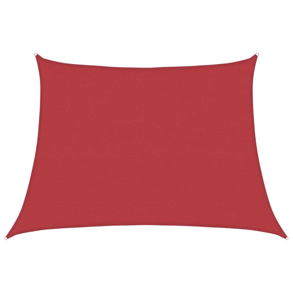 vidaXL Sonnensegel Sonnensegel 160 g/m² Rot 4/5x3 m HDPE, (1-tlg)