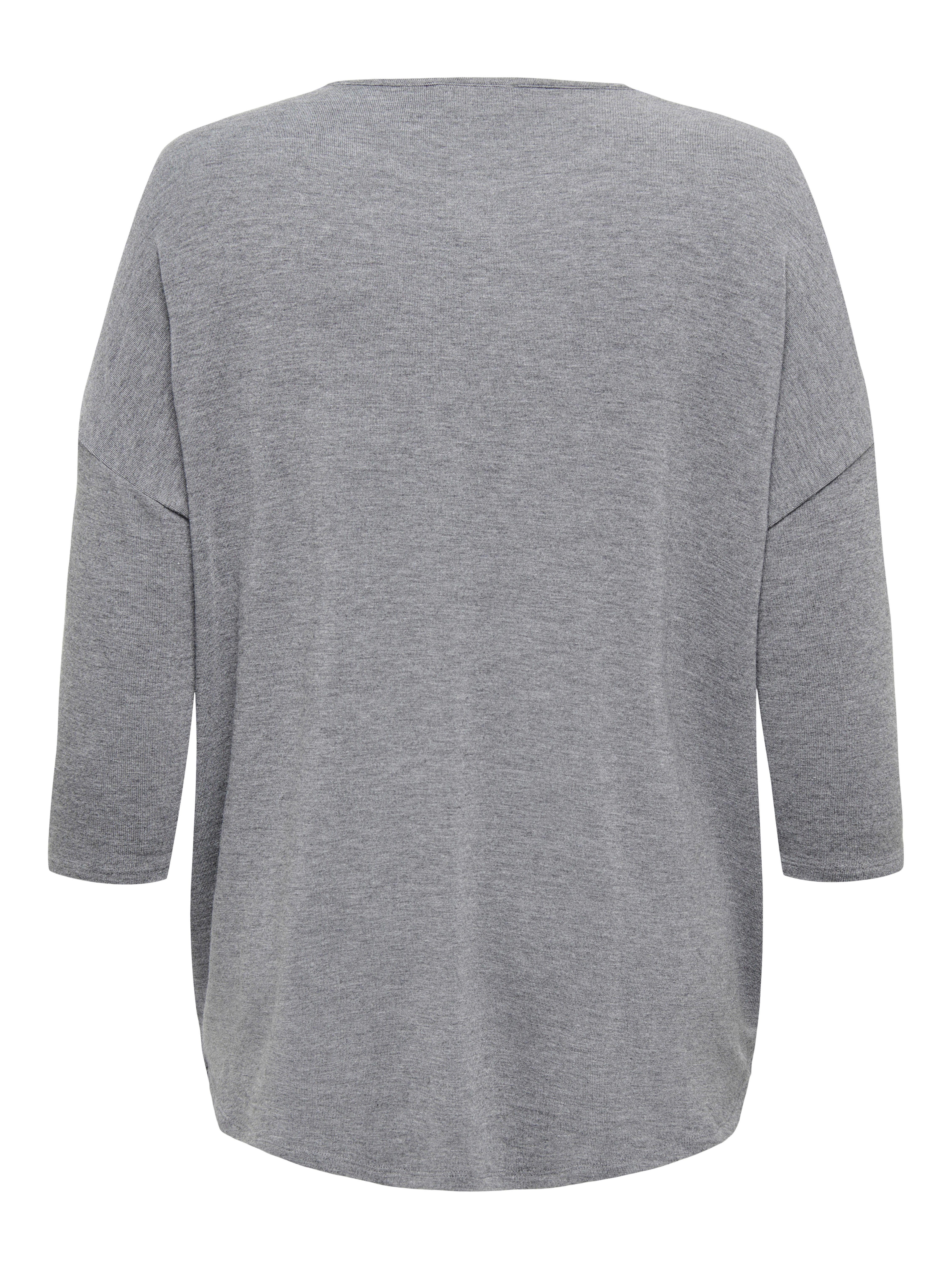 ONLY CARMAKOMA 3/4-Arm-Shirt CARLAMOUR 3/4 TOP JRS NOOS Materialmix, loose fit