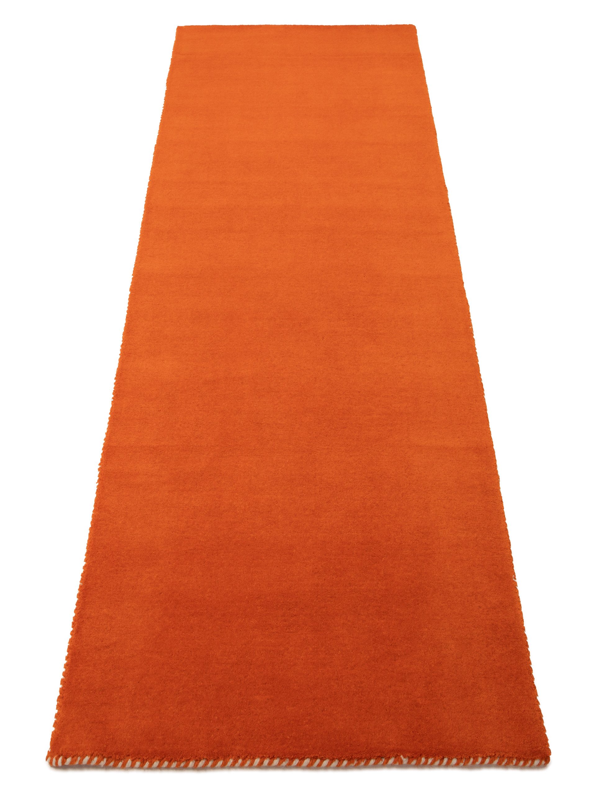 carpetfine Wollteppich "Gabbeh Lola Uni" rechteckig 14 mm Höhe mit natürlic günstig online kaufen