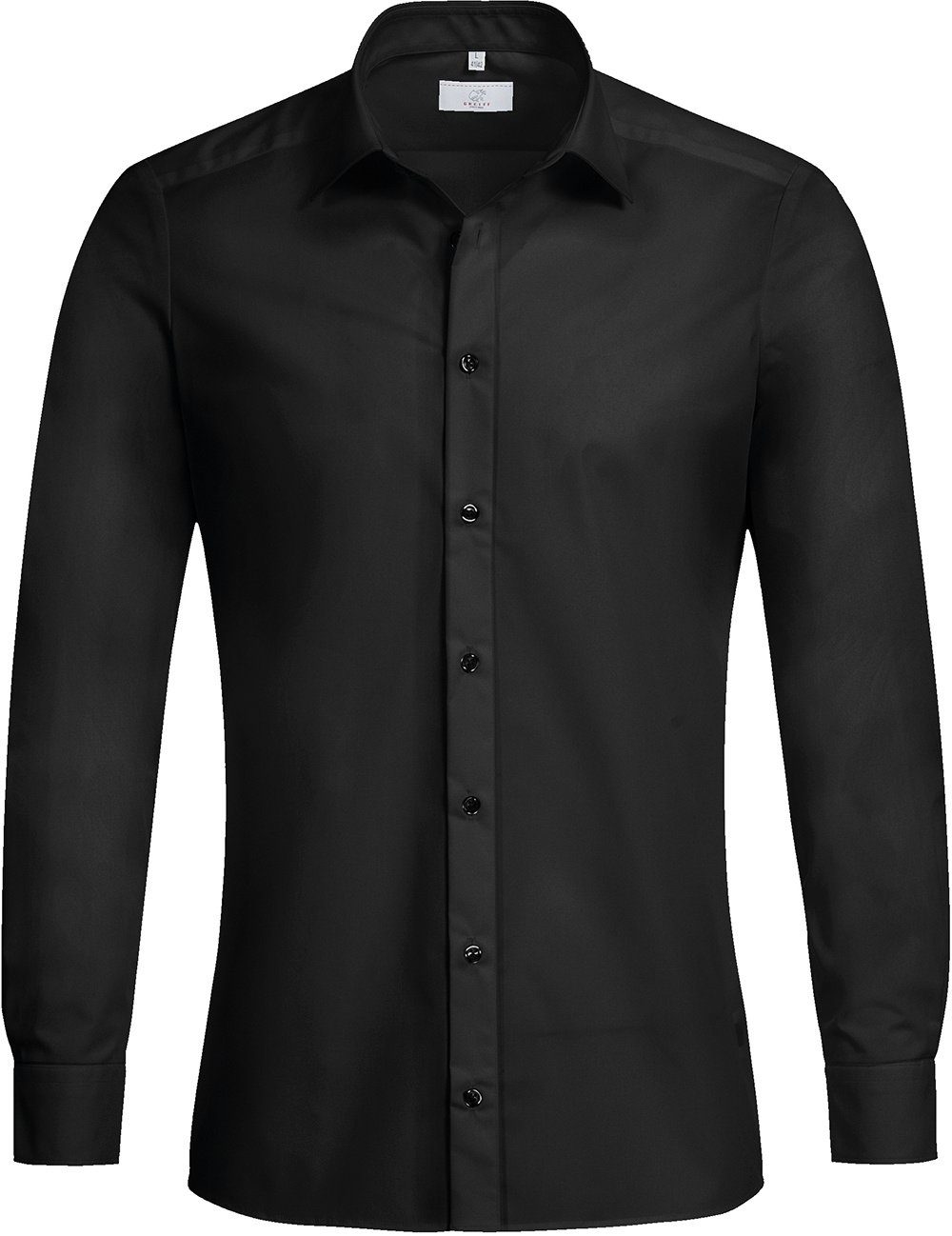 GREIFF Langarmhemd 6720 BASIC Slim Fit