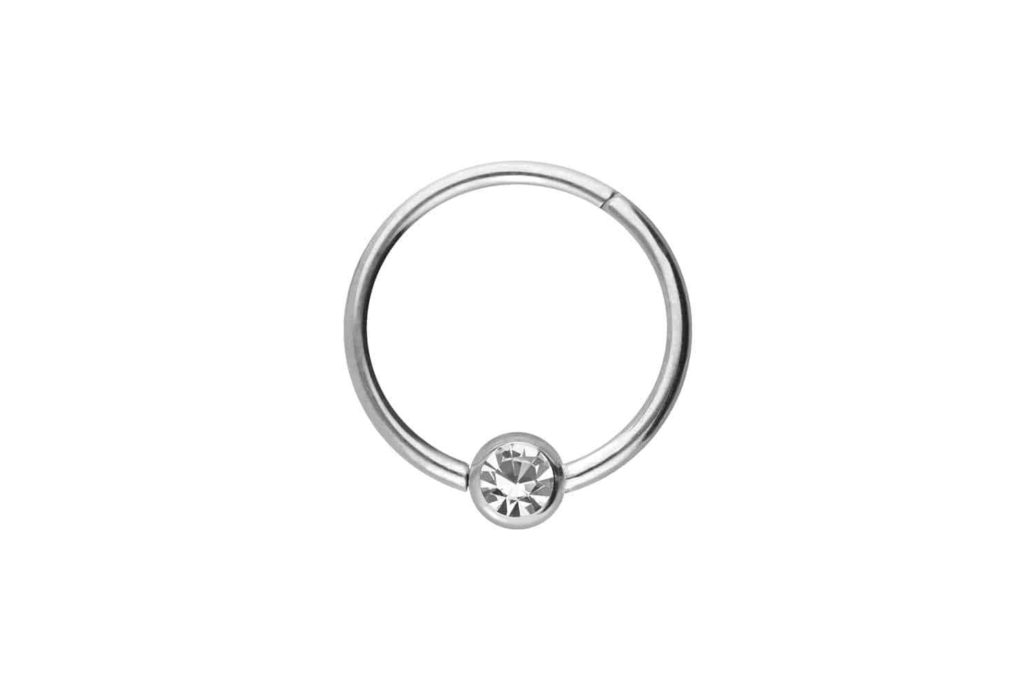 PIERCINGLINE Nasenpiercing Titan Segmentring Clicker KRISTALL Ohrpiercing S günstig online kaufen