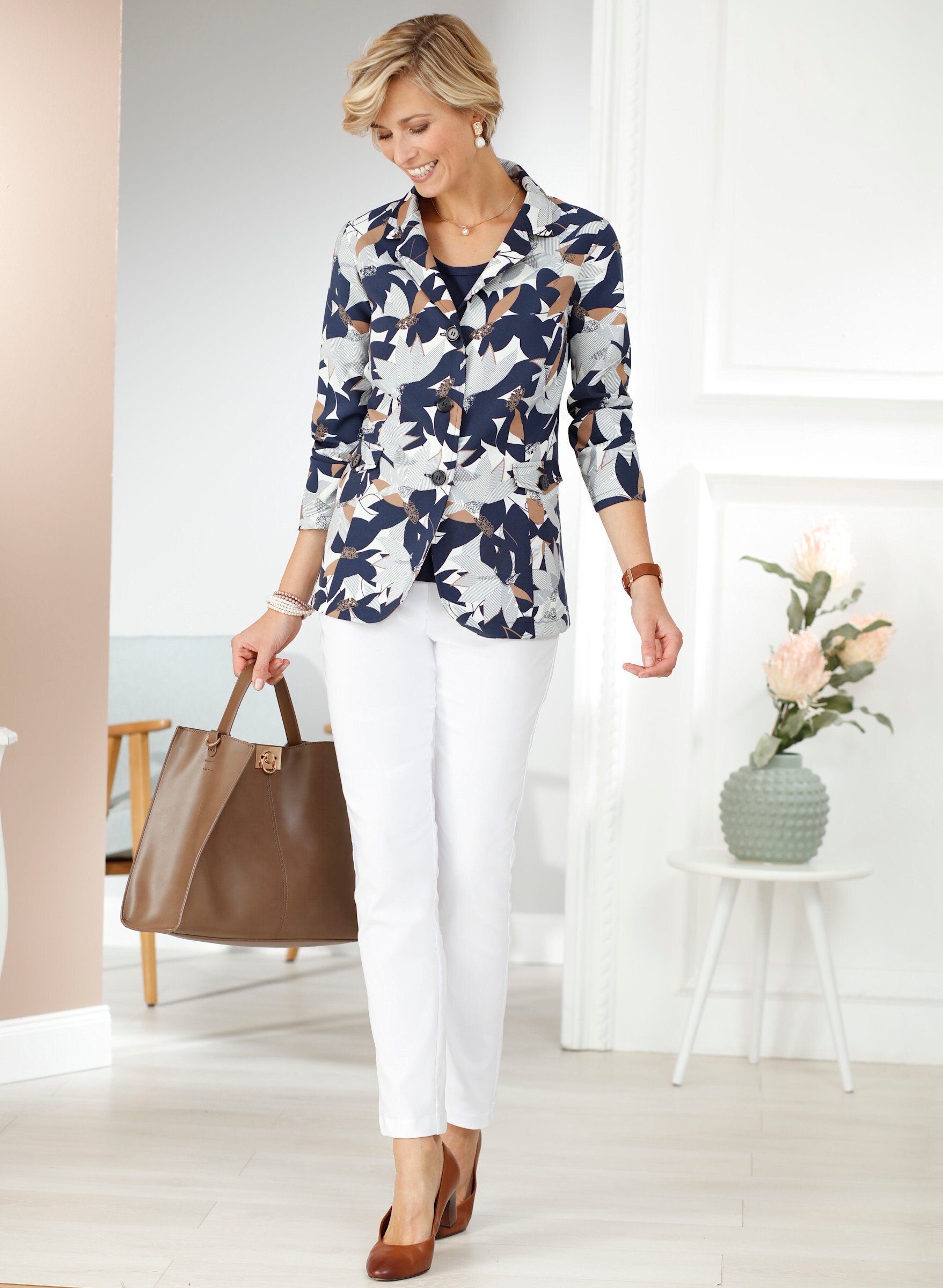 Sieh an! Jerseyhose Stretch-Hose Innenbeinlänge ca. 72 cm