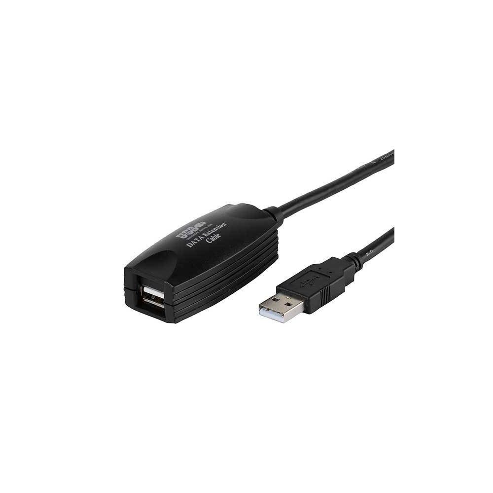 Vivanco Aktives USB 2.0 Verlägerungskabel mit integrierter Signalverstärkung, USB-Kabel