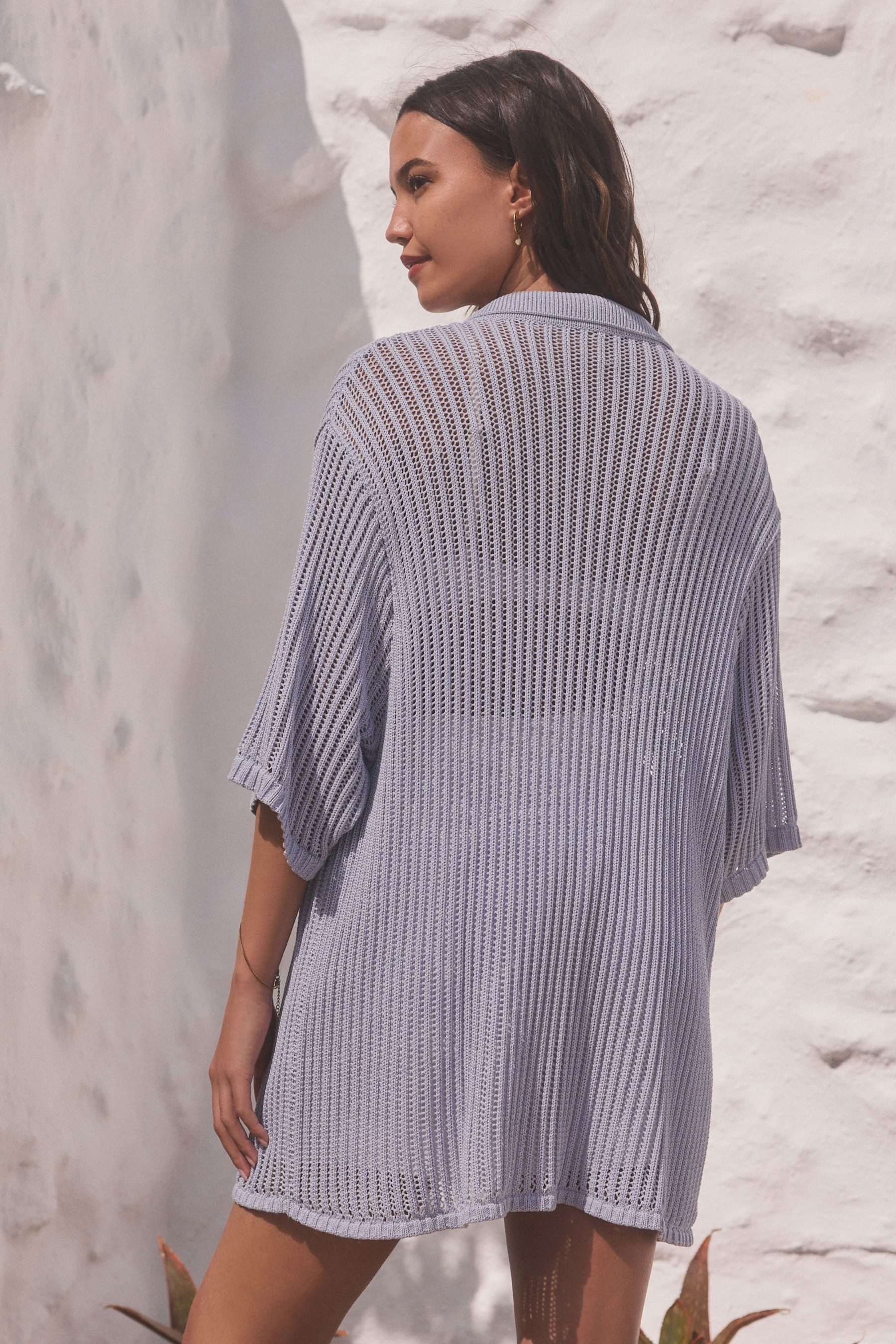 Next Strandshirt Gestricktes Strandhemd (1-tlg) günstig online kaufen