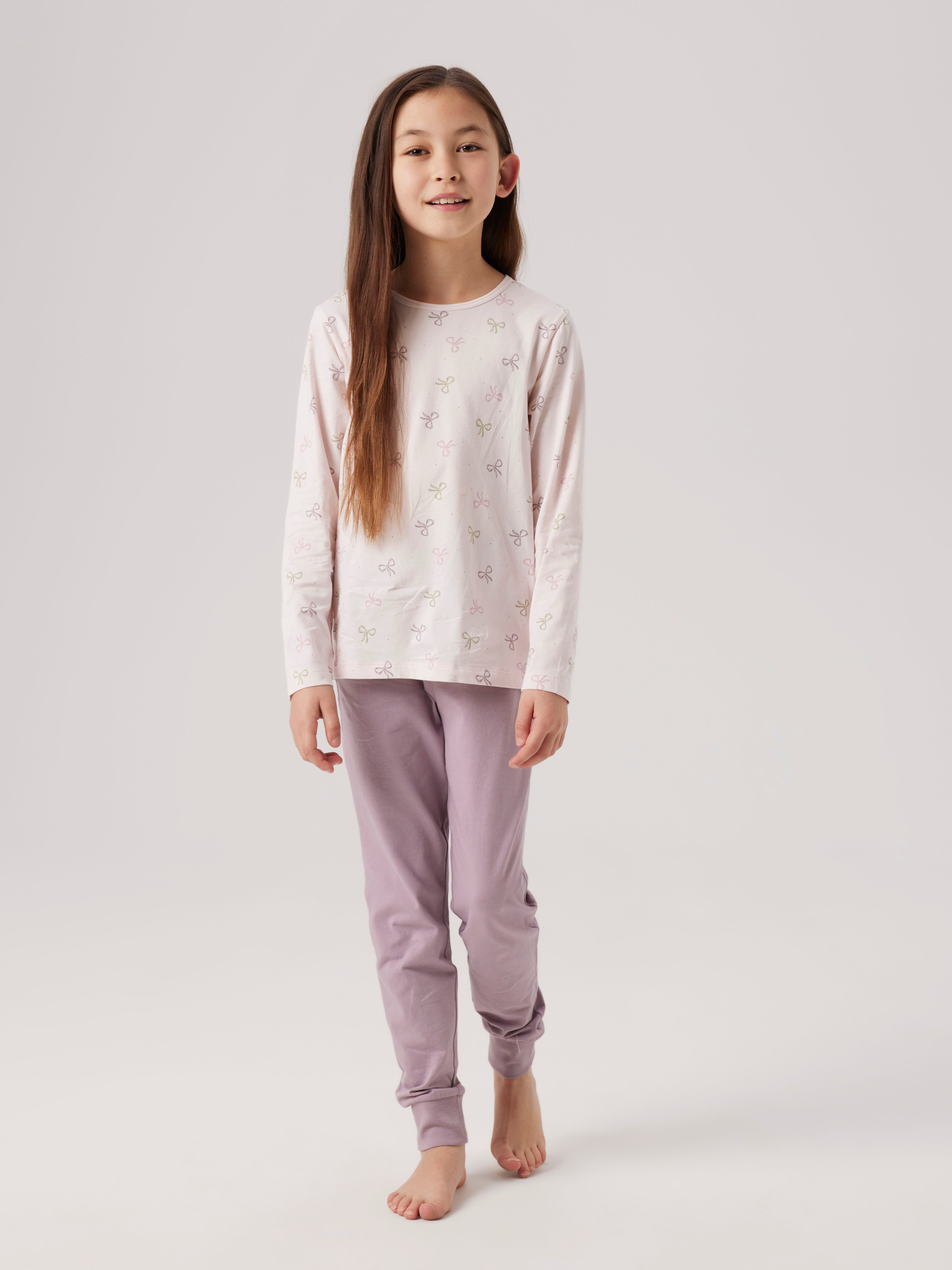 Schlafanzug NKFNIGHTSET BARELY PINK BOW NOOS