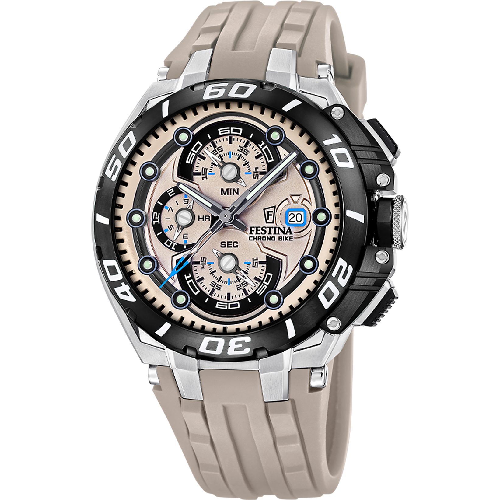Festina Chronograph Chrono Bike F20755_2, Quarzuhr, Armbanduhr, Herrenuhr, analog, Tag, Stoppfunktion