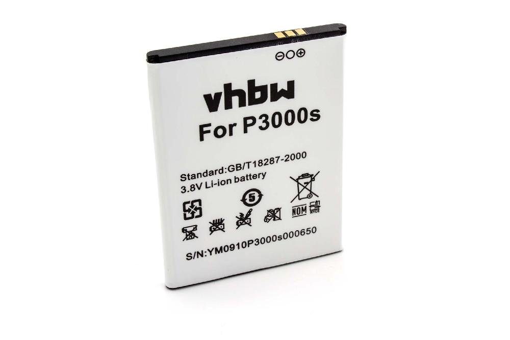 vhbw Elephone mAh Smartphone-Akku P3000, mit P3000s (3,8 kompatibel V) Li-Ion 3150