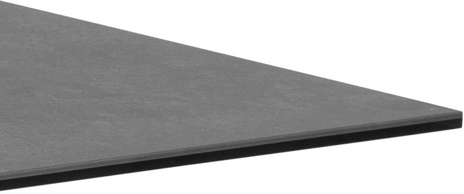 cm einer 130 GROUP Breite schwarzen Couchtisch Tischplatte, Hanna, mit Keramik-Optik ACTONA
